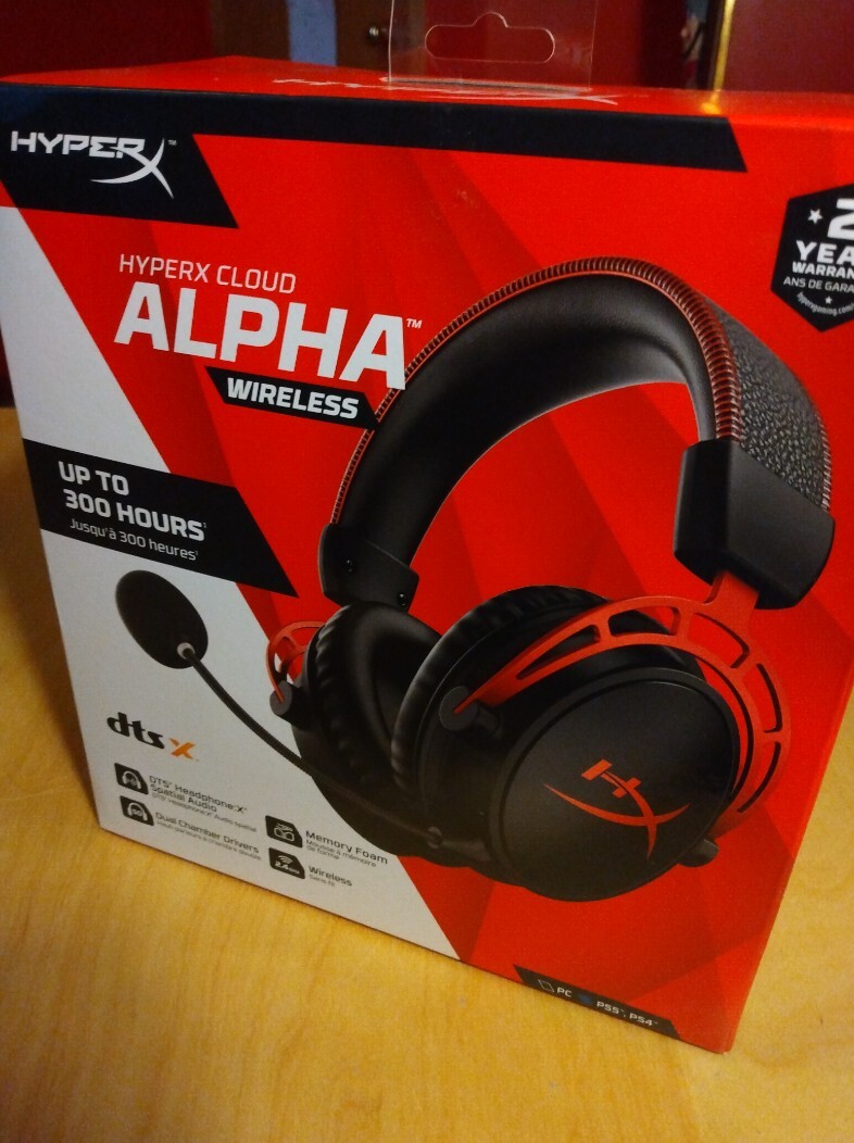 HyperX Cloud Alpha RF Wireless Gaming Headset (4P5D4AA) – Black for PC,PS4,XB1