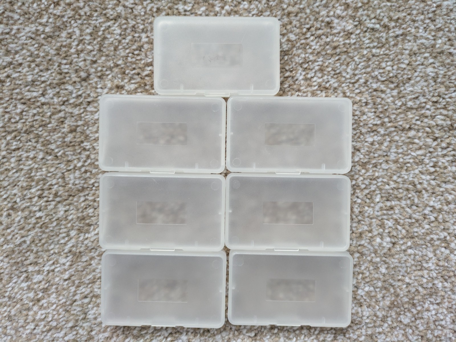 Lot of 16 Clear Generic Dust Cover Clamshell Cases – 9x Game Boy DMG/GBC, 7x GBA