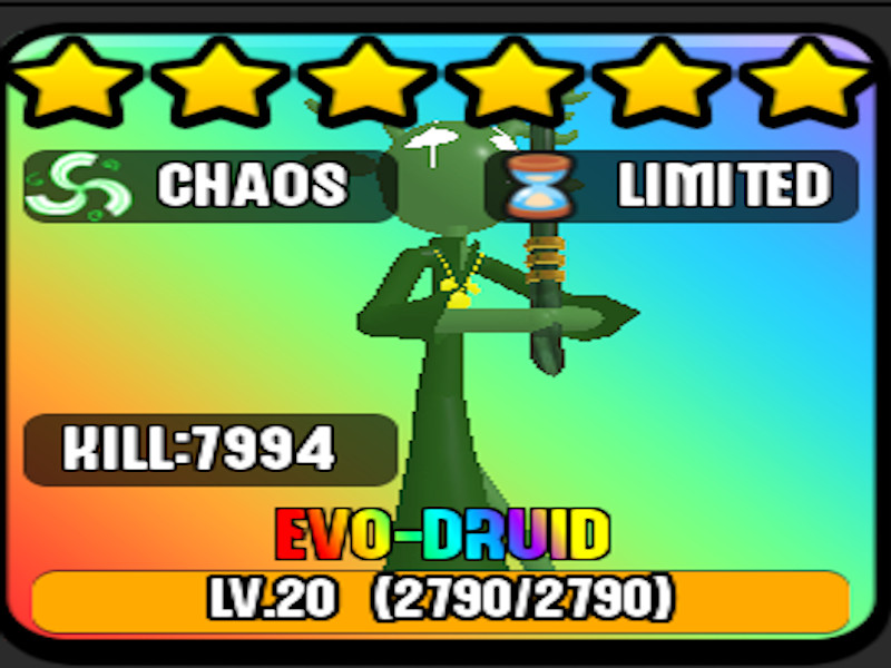 Stickman Tower Defense (Roblox) Evo-Druid (Single Unit)