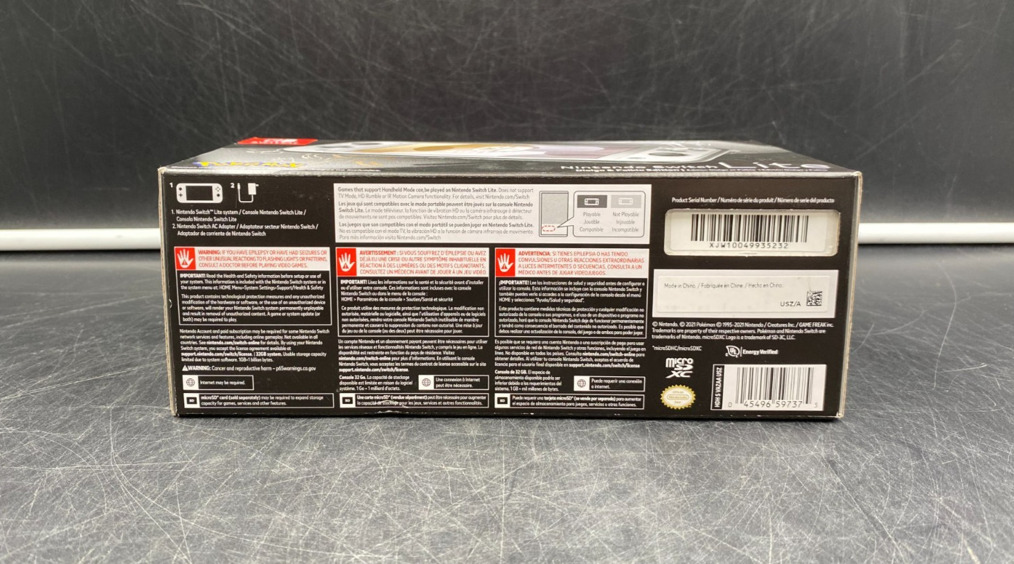 Nintendo Switch Lite Pokemon Dialga & Palkia Edition Handheld Console – OPEN BOX