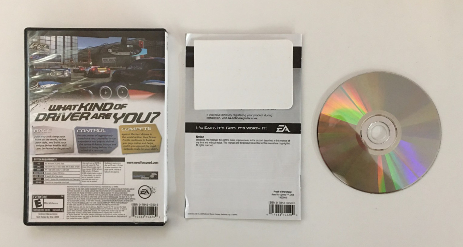Need for Speed: Shift (PC/Windows) EA Games, 2009 – CIB Complete – US Seller