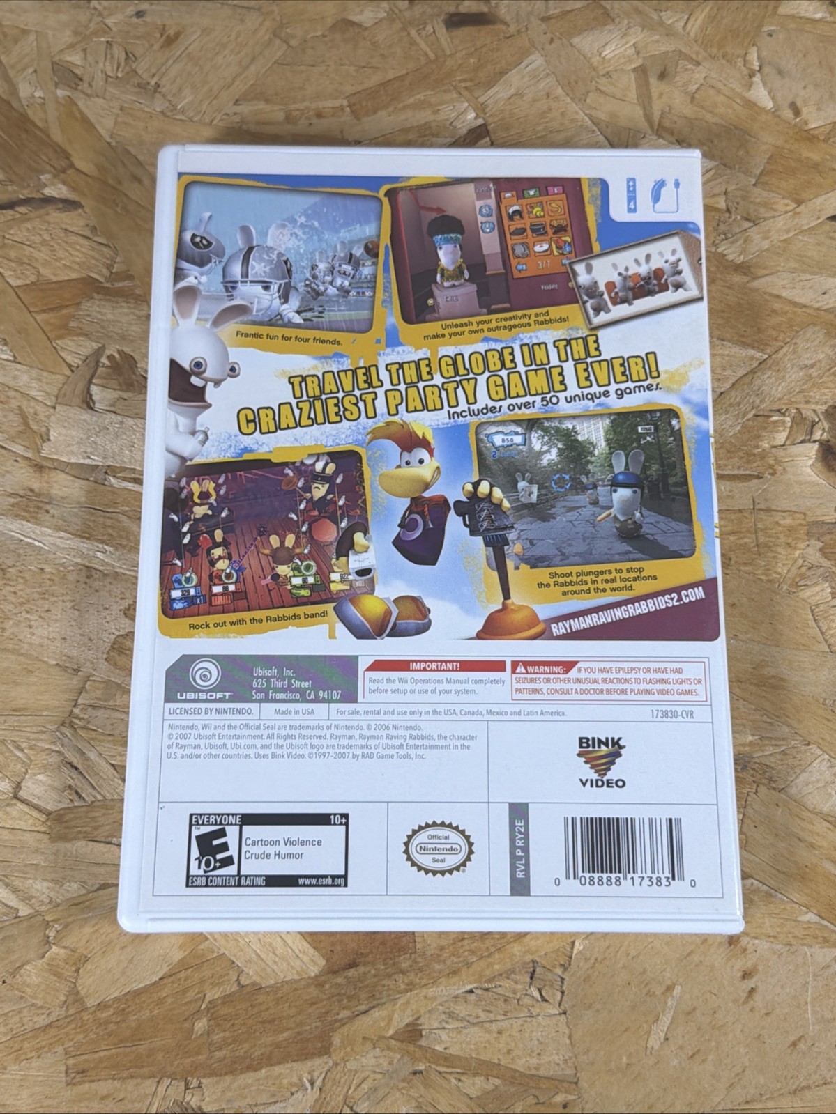 Rayman Raving Rabbids 2 CIB W/ Manual – Wii