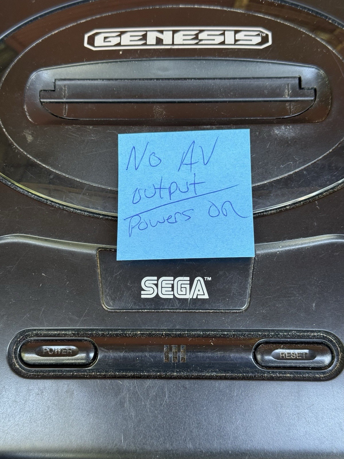 SEGA Genesis Console Lot (2) Model 2 MK-1631 For Parts Or Repair Both Power On