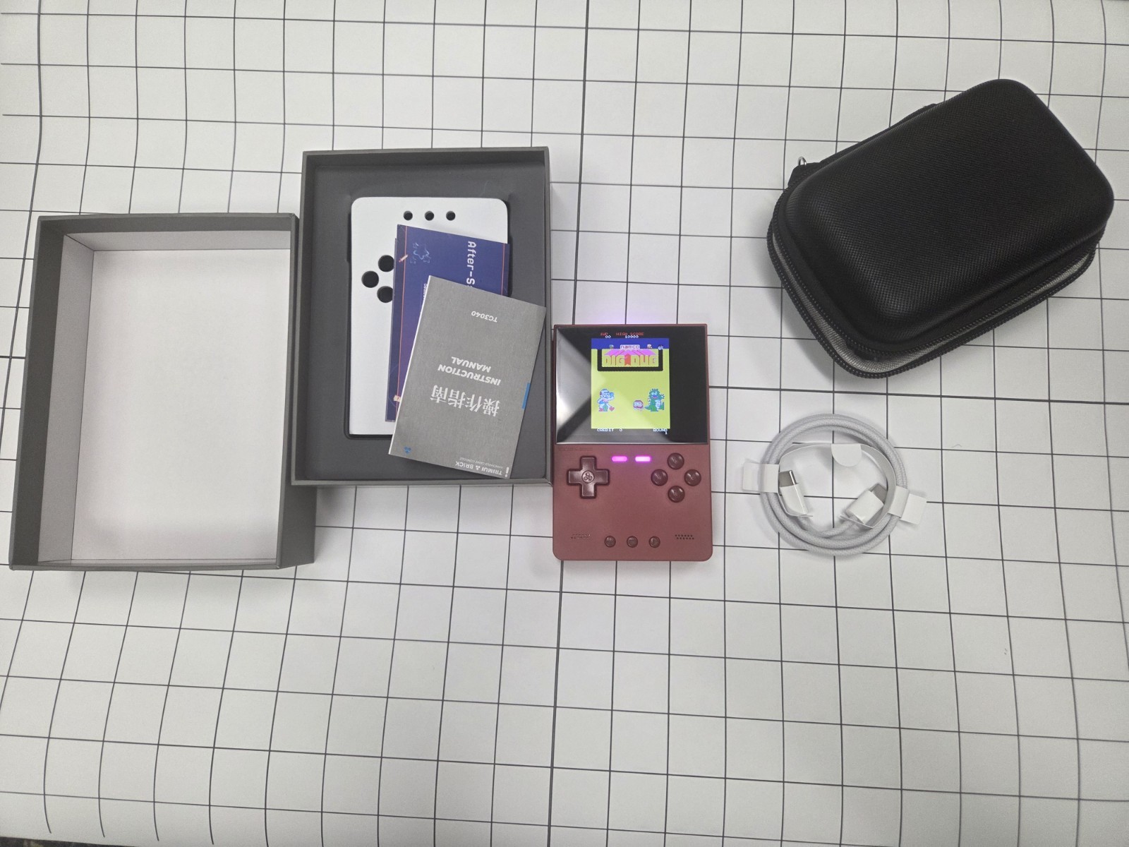Trimui Brick Handheld Console (Red) – Premium MinUI Next Setup