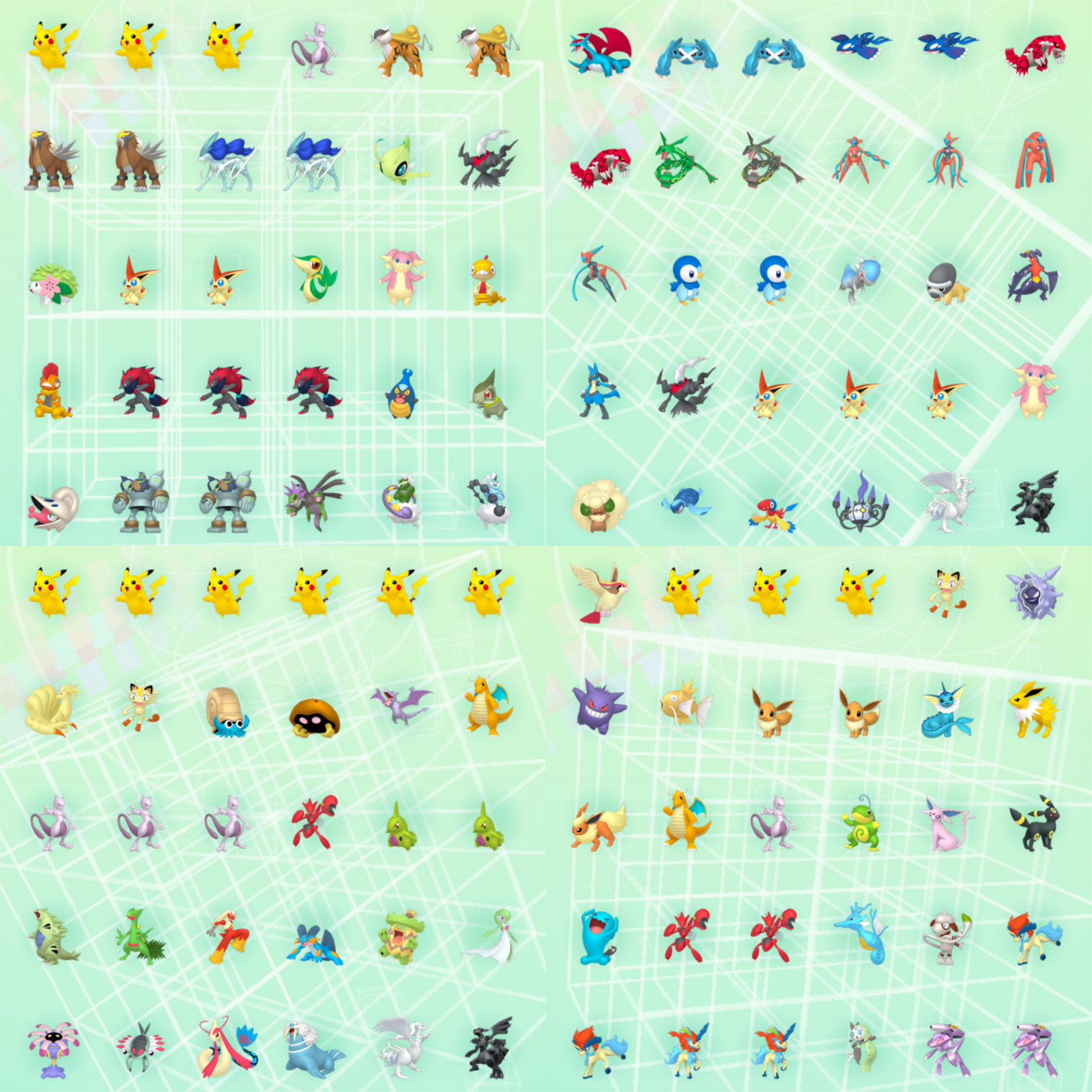 POKEMON Home Living Dex Pokedex Complete Event Gen 1-7 100% Legit 570 Pokemon
