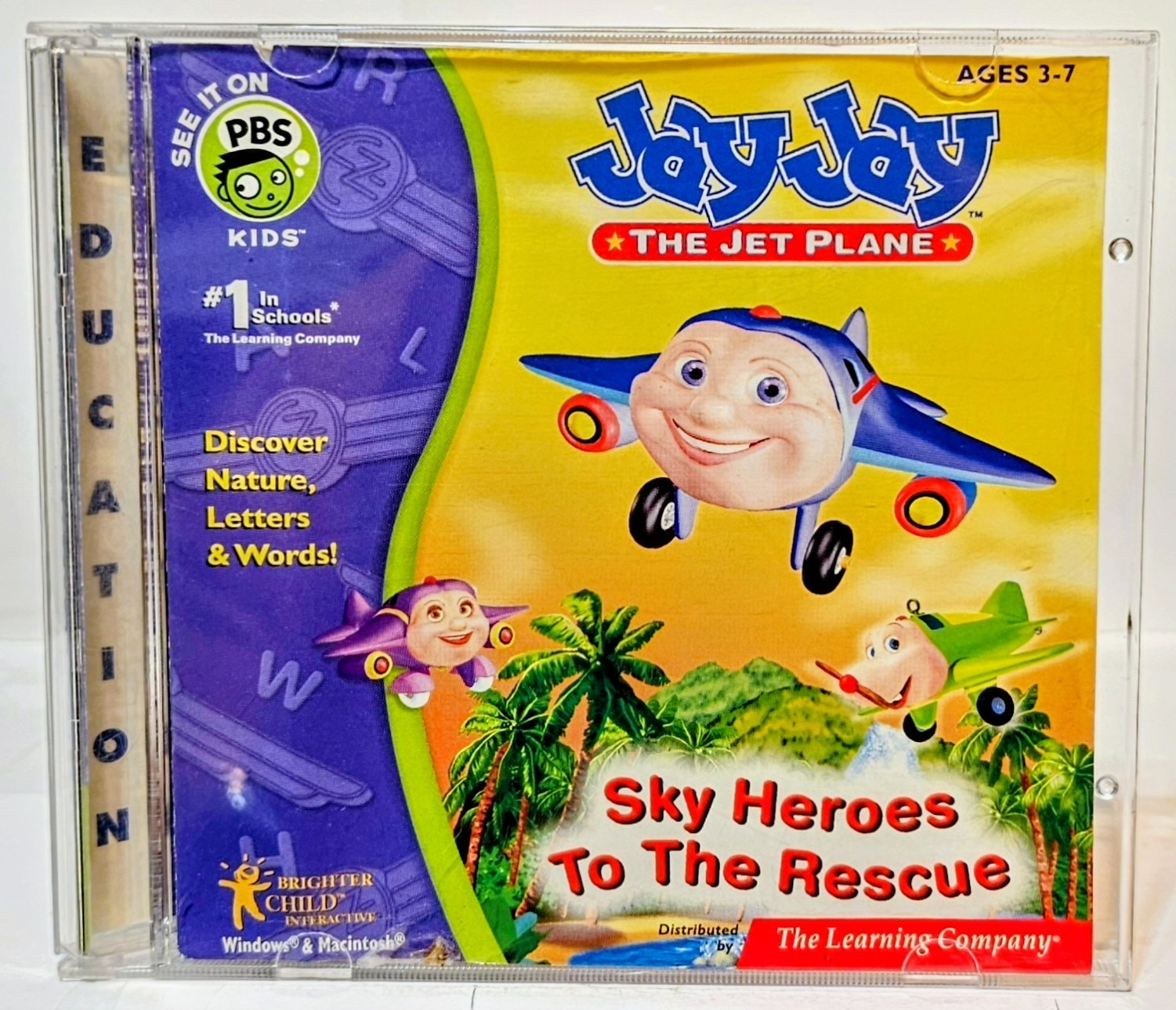 Jay Jay The Jet Plane : Sky Heroes To The Rescue Ages 3-7 PC CD Rom 2002 NICE !