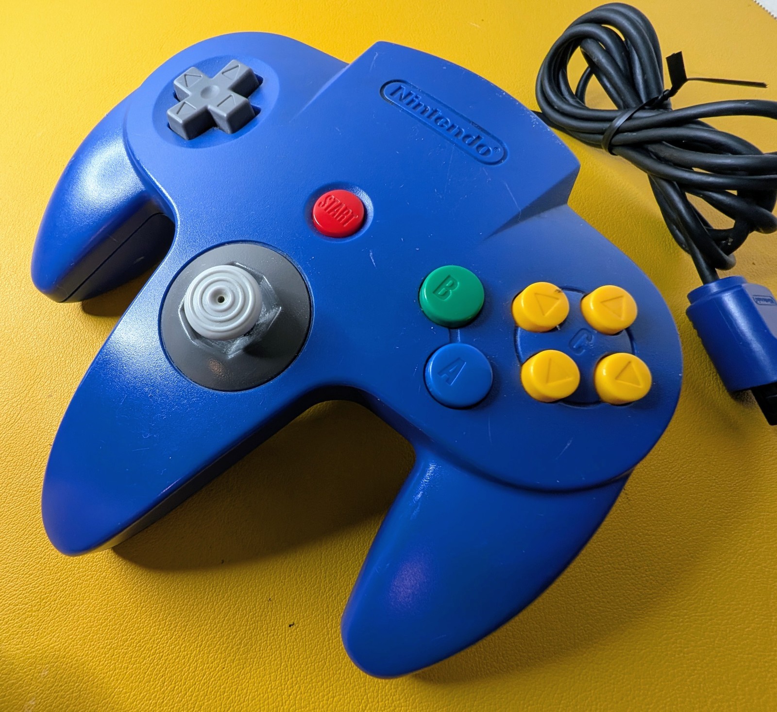 Original Nintendo N64 Blue Controller (NUS-005) Slightly Loose Stick Working