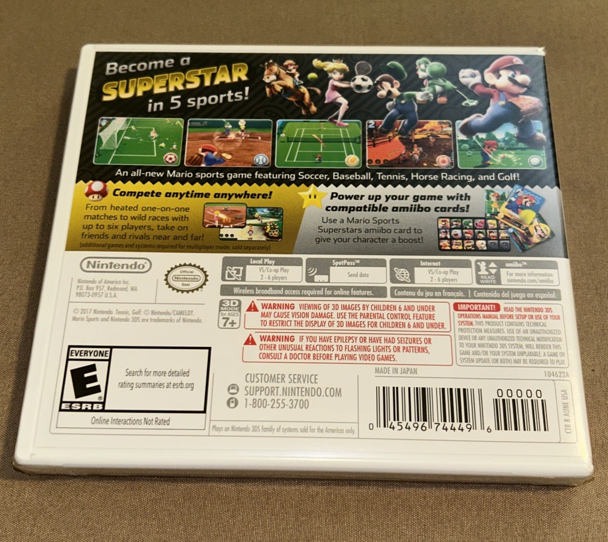 Mario Sports Superstars Nintendo 3DS 2017 BRAND NEW Sealed