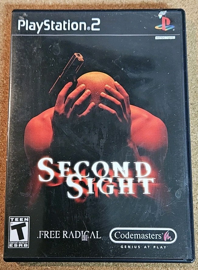 Sony Second Sight PS2 DVD Keep Case Box w/ Cover Art & Inserts (No Disc)