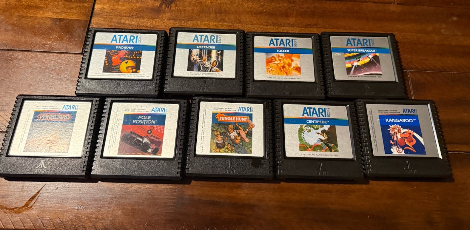 Atari 5200 Console Bundle w/ 2 Controllers, Power Adapters & 9 Games