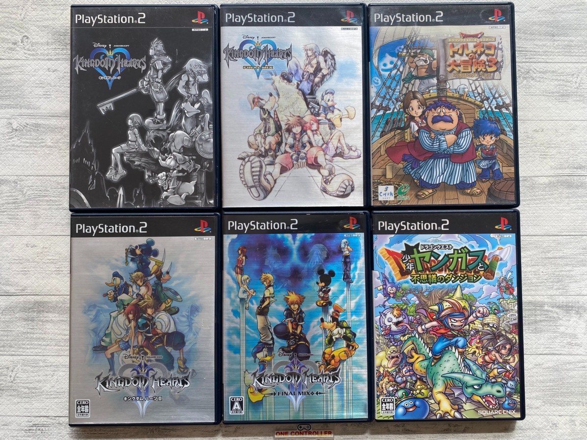 SONY PS2 Kingdom Hearts ⅠⅡ & Final Mix & oruneko Adventure 3 & Yangus from Japan