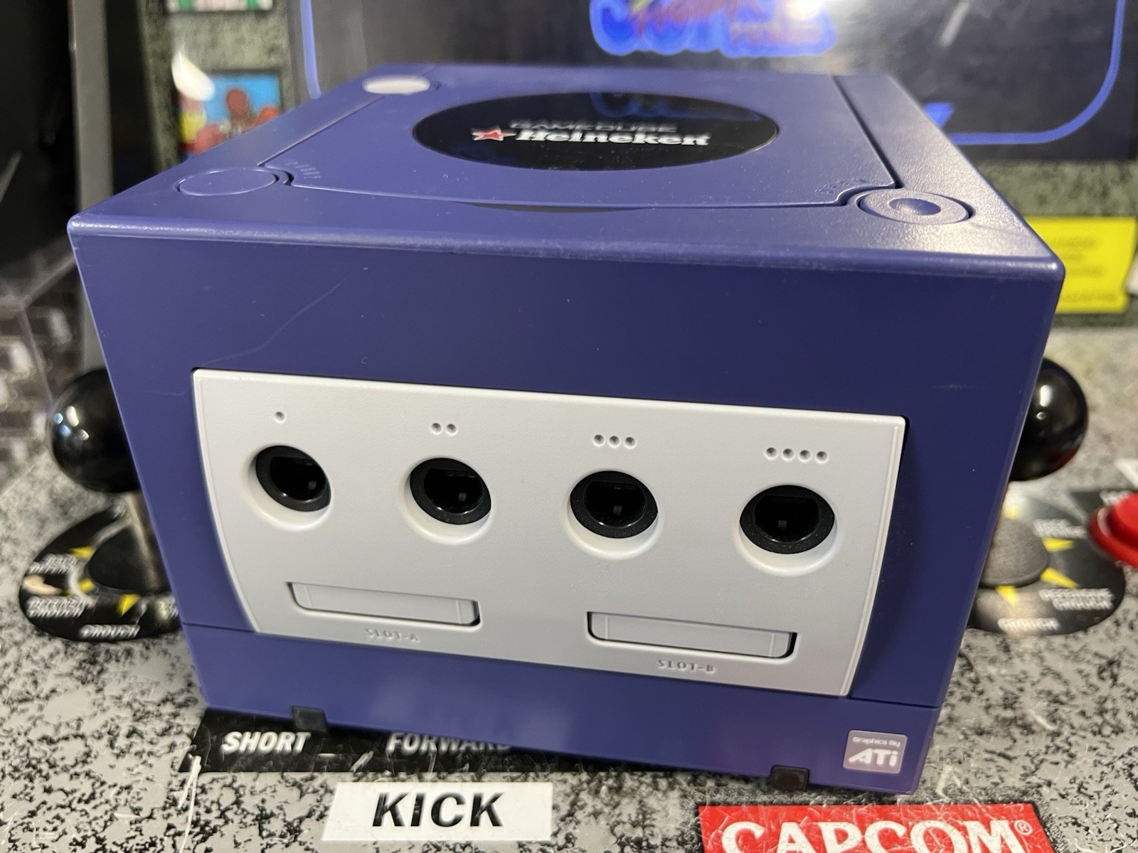 2002 Nintendo Heineken GameCube Indigo Purple Console Limited to 50 Promo