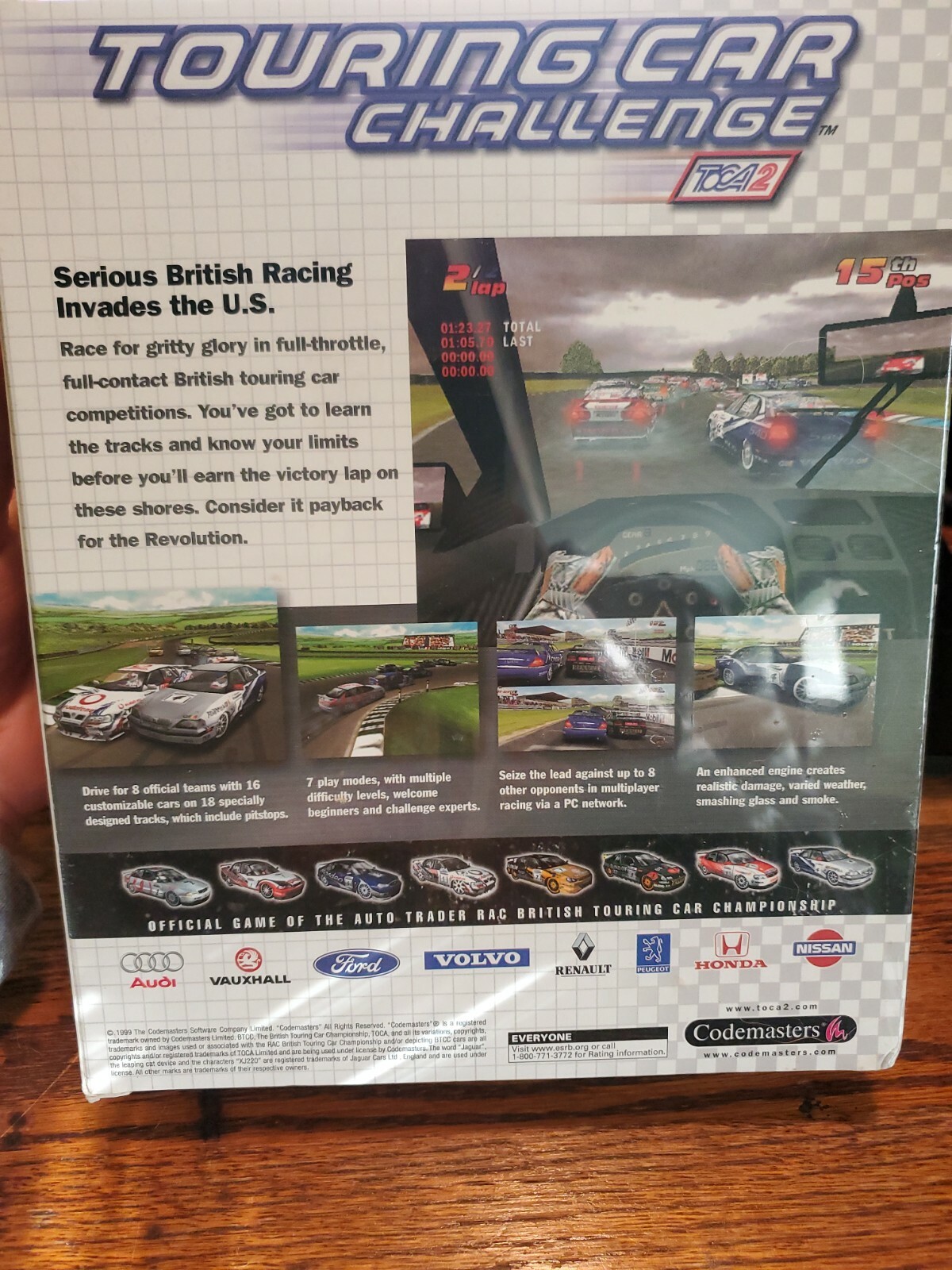 Touring Car Challenge Toca 2: Big Box Edition (PC, 1999) SEALED – Rare