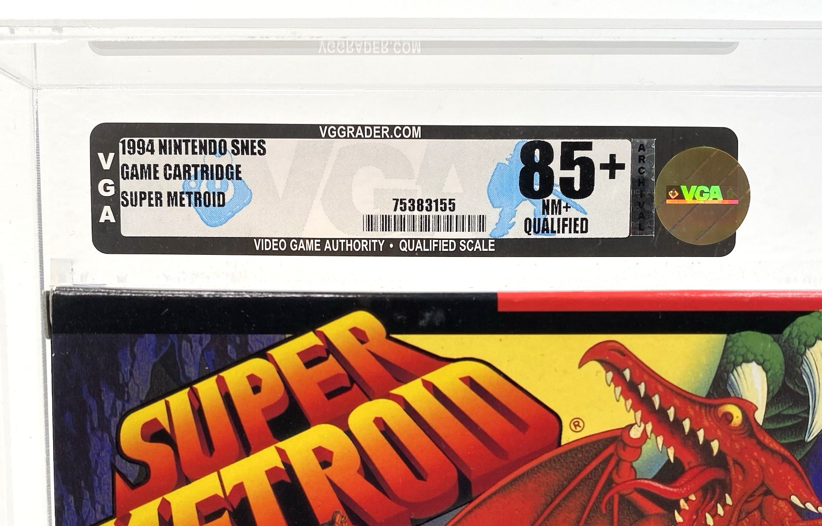 Super Metroid Nintendo SNES New 1994 1st Print VGA Archival Q 85+ Qualified