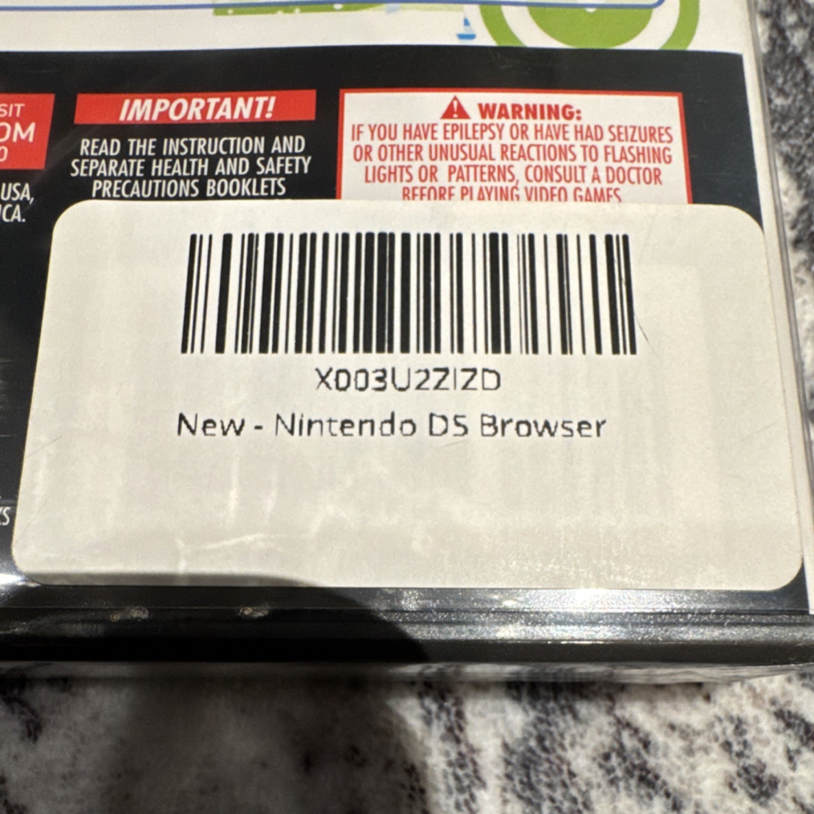 Nintendo DS Browser Nintendo DS Utility NTSC-U/C 2007 Manual Included