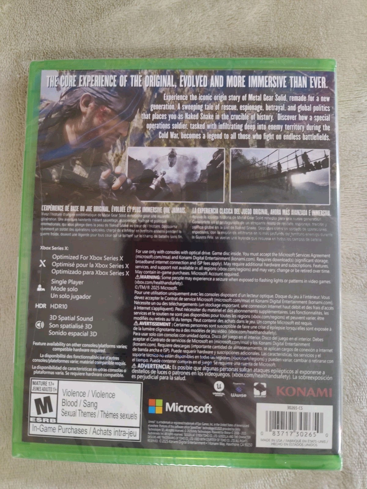 Metal Gear Solid Delta: Snake Eater Tactical Edition (Xbox Series X) BRAND NEW