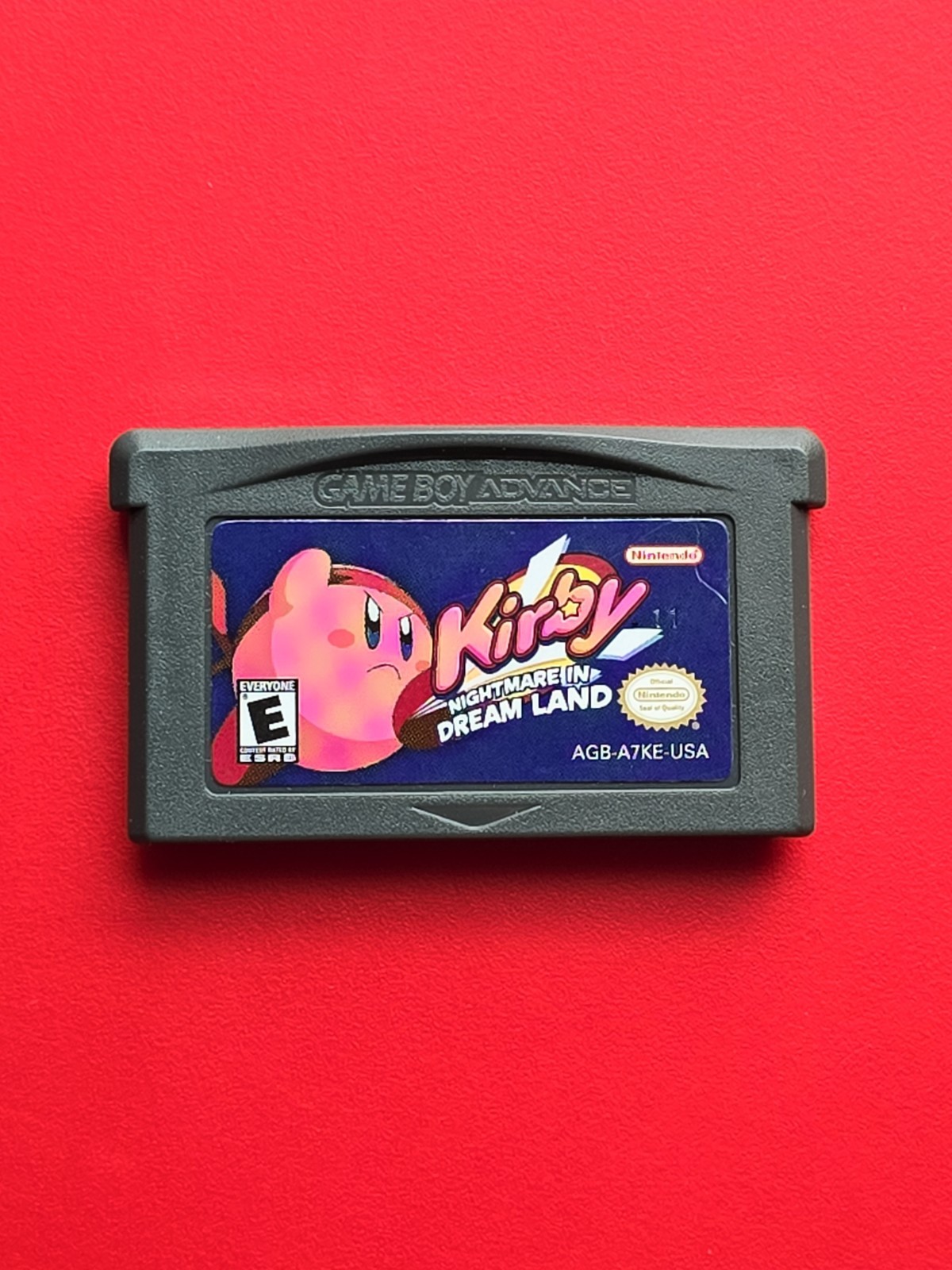 Kirby Nightmare in Dream Land Nintendo Game Boy Advance Authentic Flash Saves