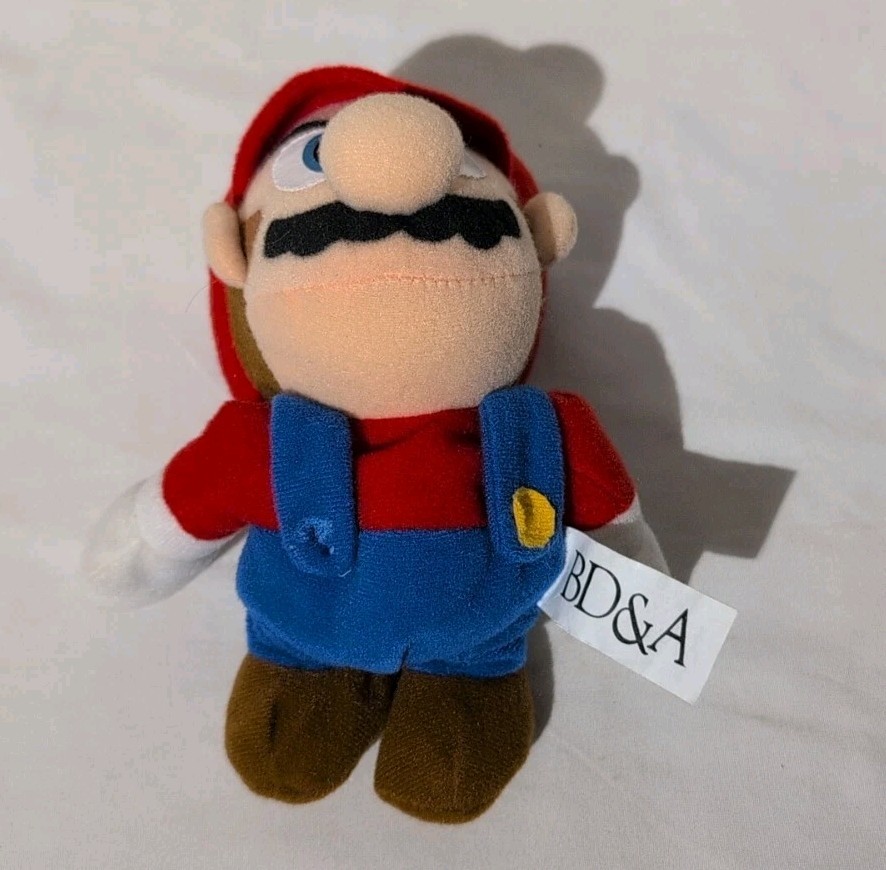 1997 BD&A Super Mario Bowser Mario & Yoshi Nintendo 64 Beanie Plushes