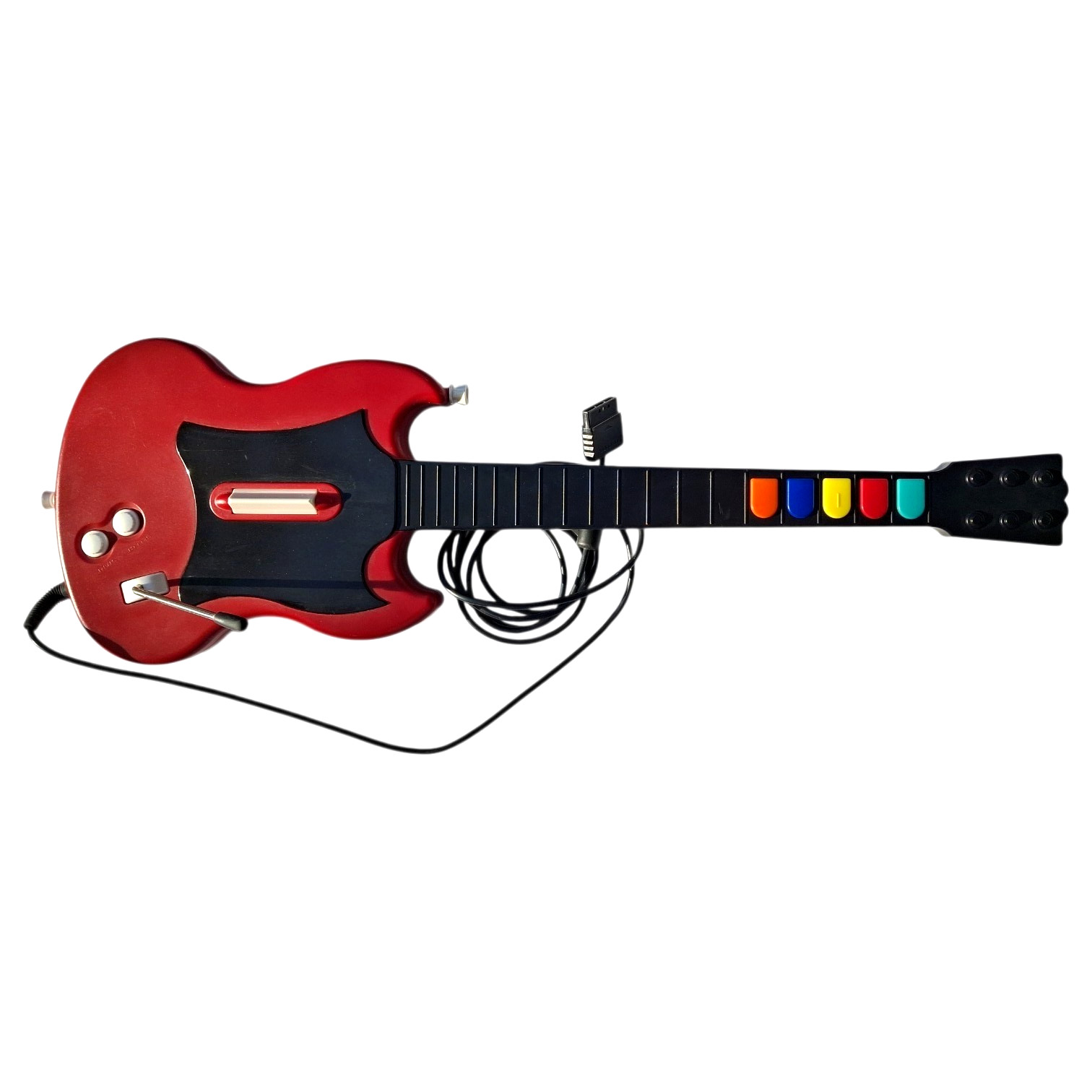 Guitar Hero Gibson SG Red Octane Wired Controller PS2 Tested + 6ft Extension