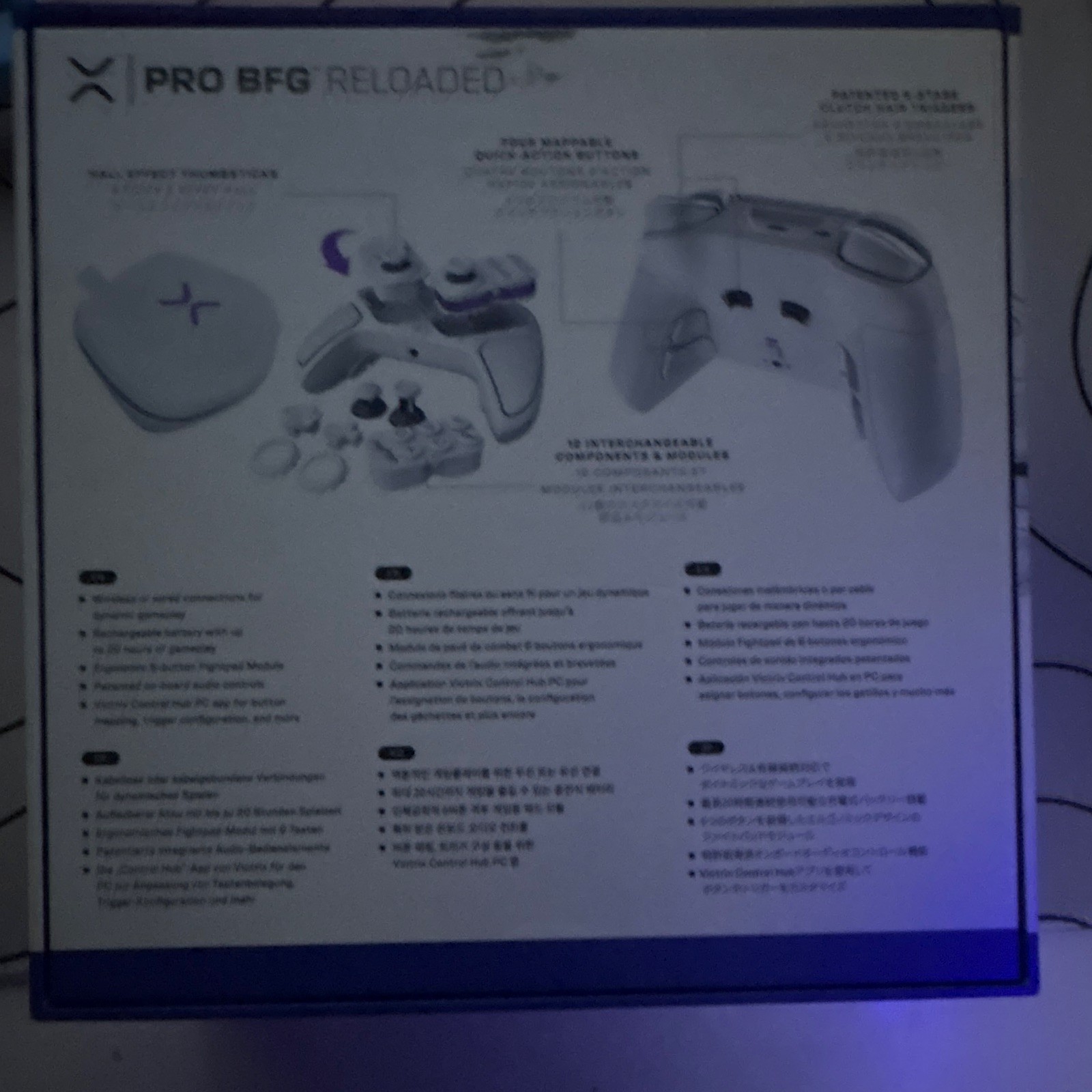 Victrix Pro BFG Reloaded Wireless Modular Controller, White for PS5/PS4/PC