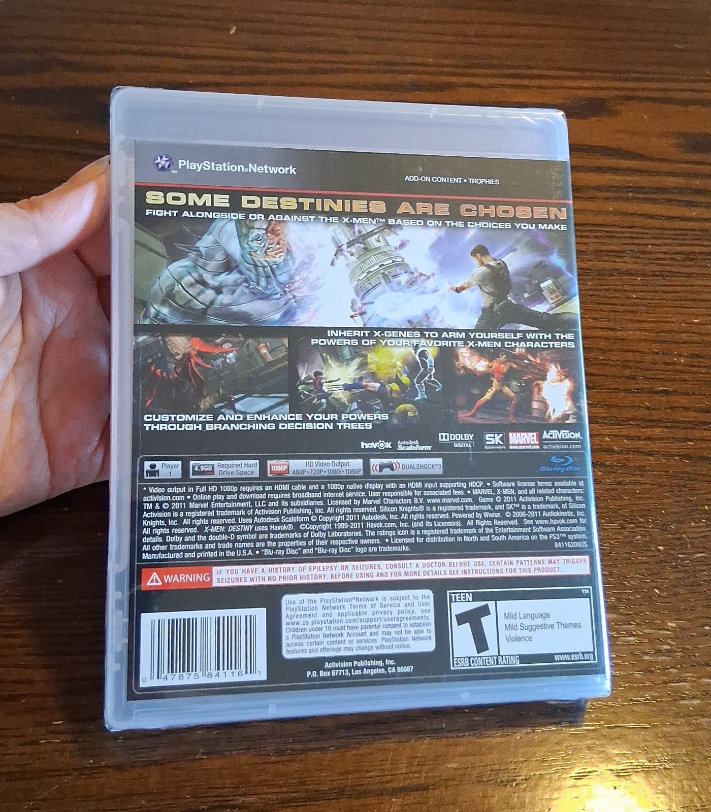 X-Men Destiny for PlayStation 3 PS3 NEW SEALED See Pics/Description
