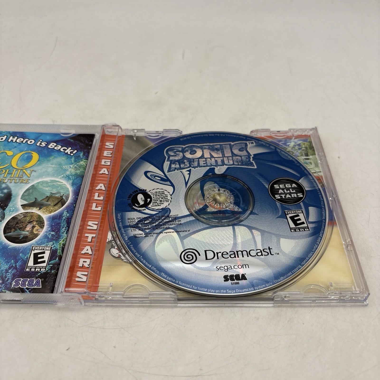 Sonic Adventure Sega Dreamcast All Stars Complete w/ Manual CIB Tested