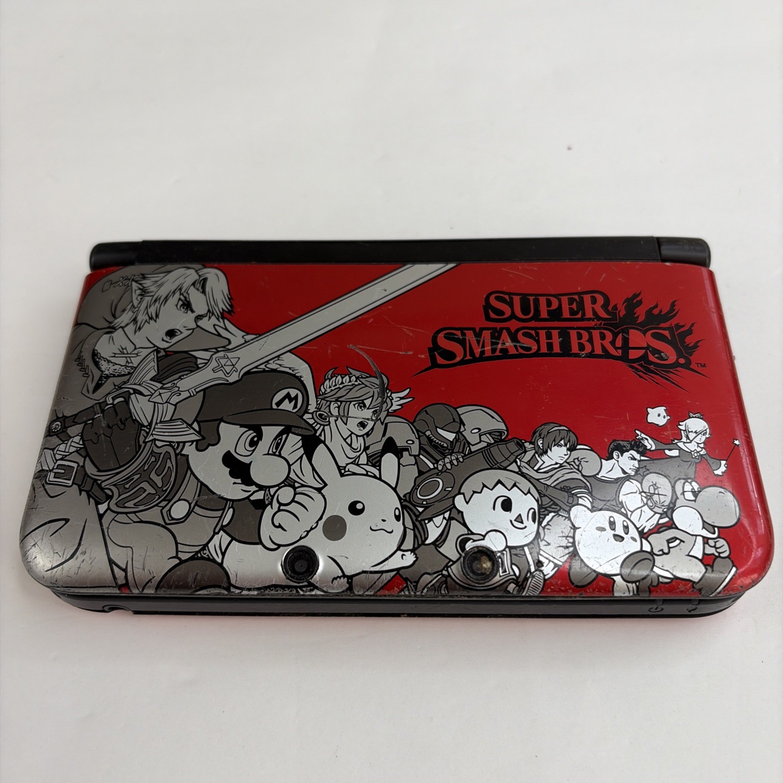 Nintendo 3DS XL Super Smash Bros Red Console SPR-001 Parts Repair