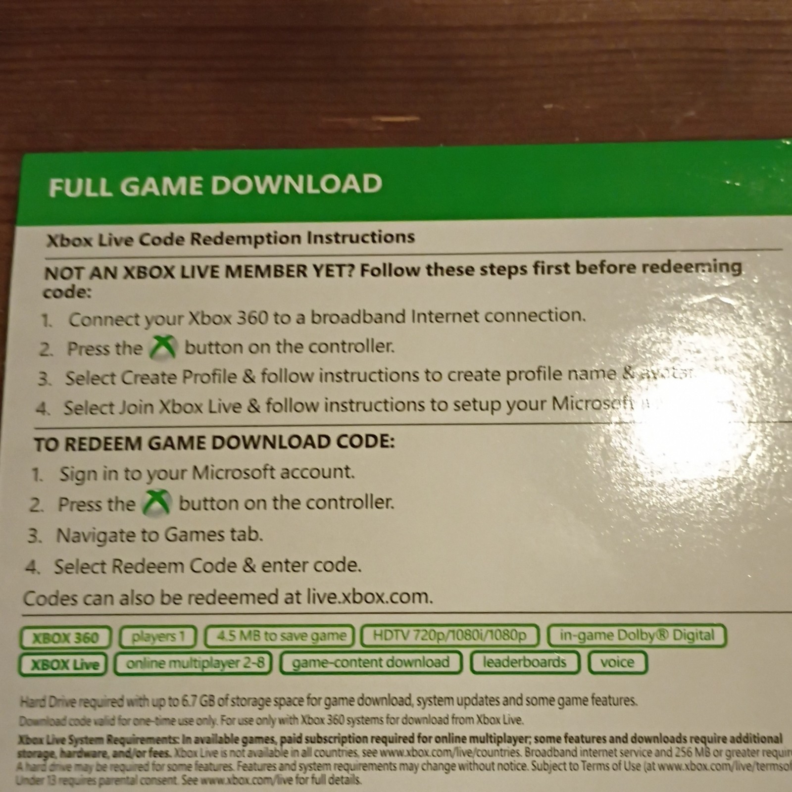 Xbox 360 Tomb Raider Full Game Download Prepaid Game Card Code *READ*
