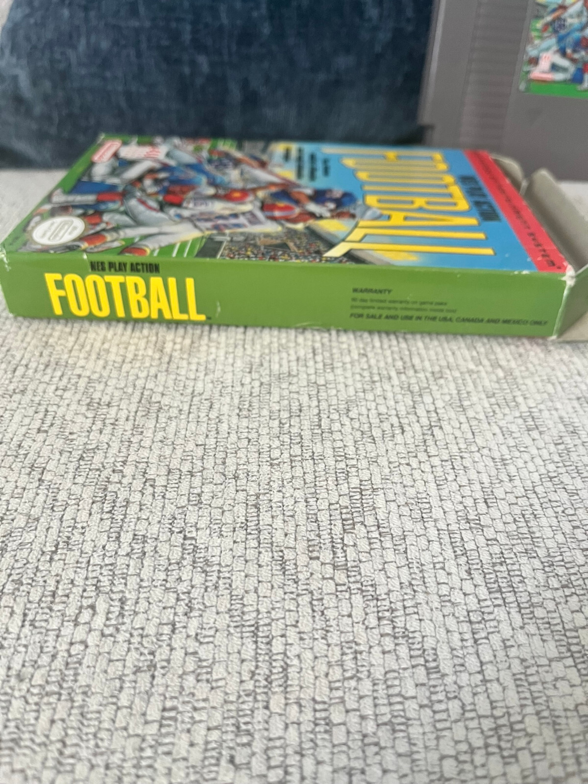NES Play Action Football (Nintendo NES, 1990) Cib Complete in Box with Inserts