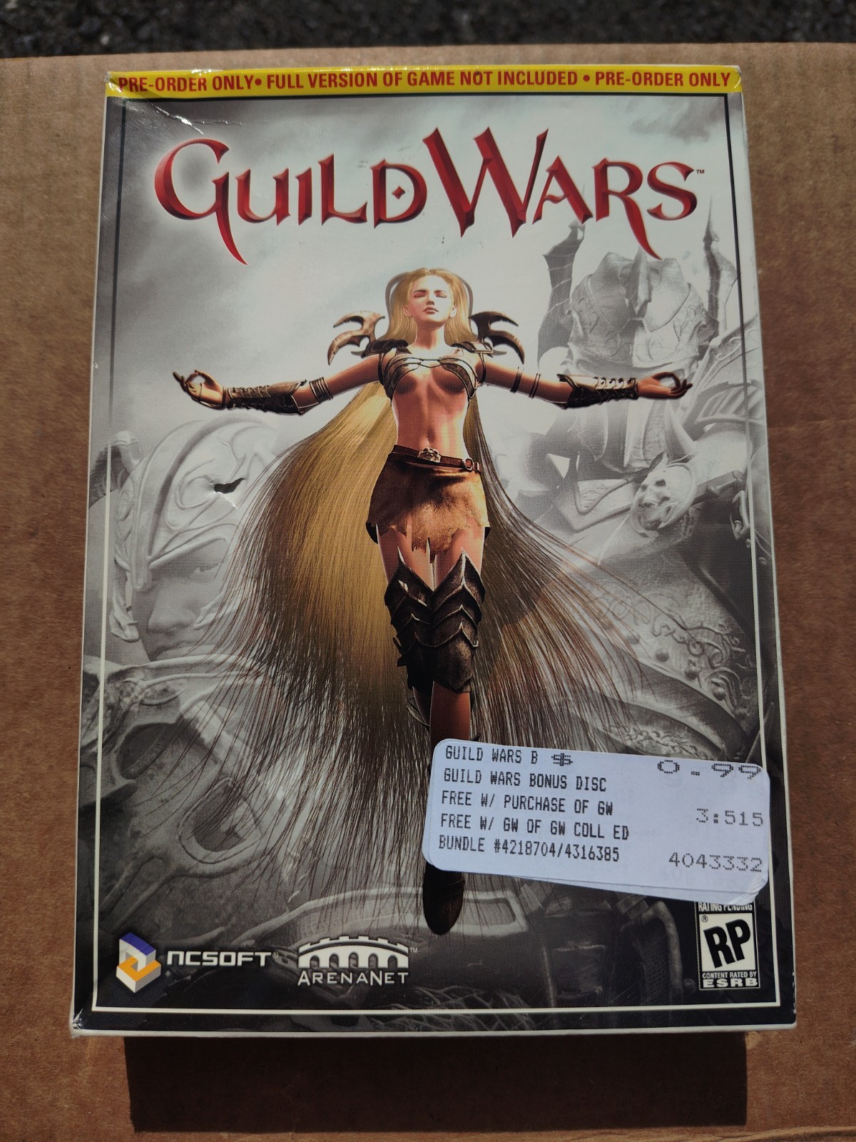 Guild Wars Prophecies Pre Order Promo Exclusive Sealed