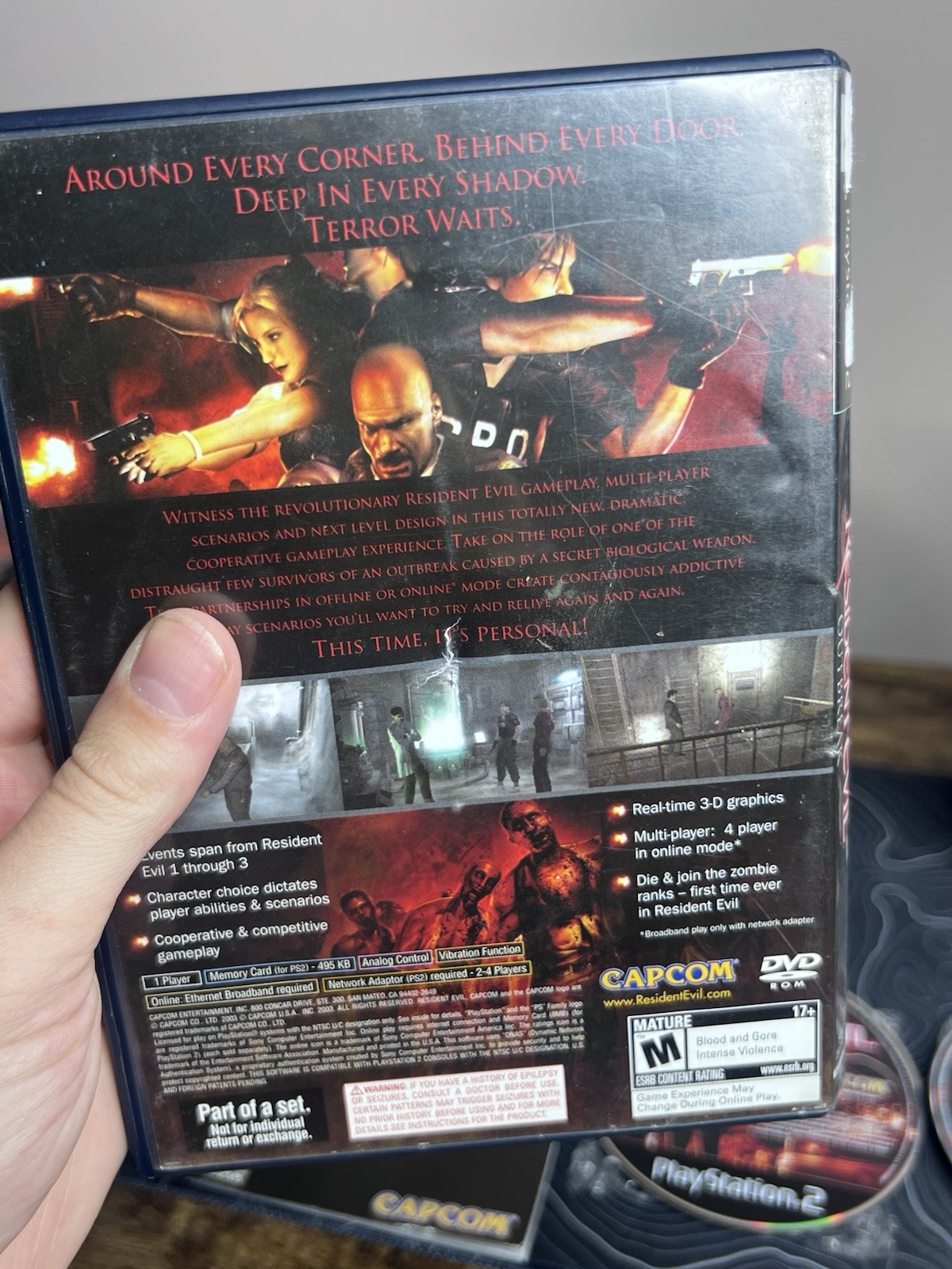 Resident Evil Outbreak 1 + File #2 PlayStation 2 PS2 Game Set CIB