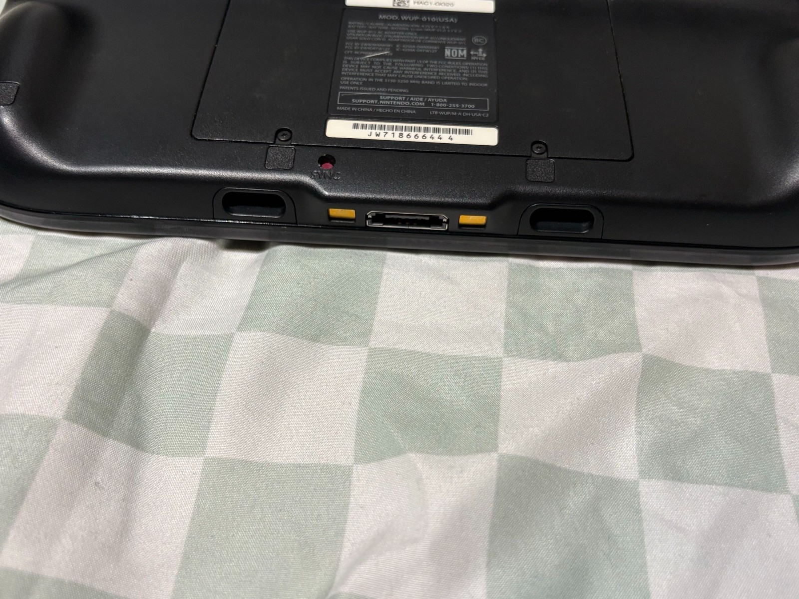 Nintendo Wii U 32GB Black Handheld System(red and silver Mario controllers inc.)