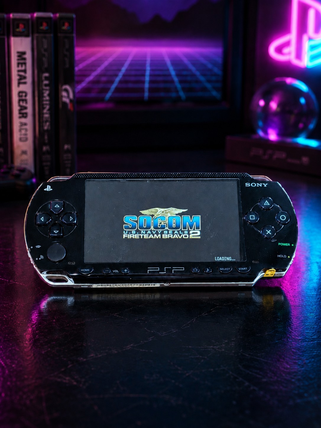 Sony PSP-1000 PlayStation Portable Black CIB 64GB Upgraded Firmware Tested