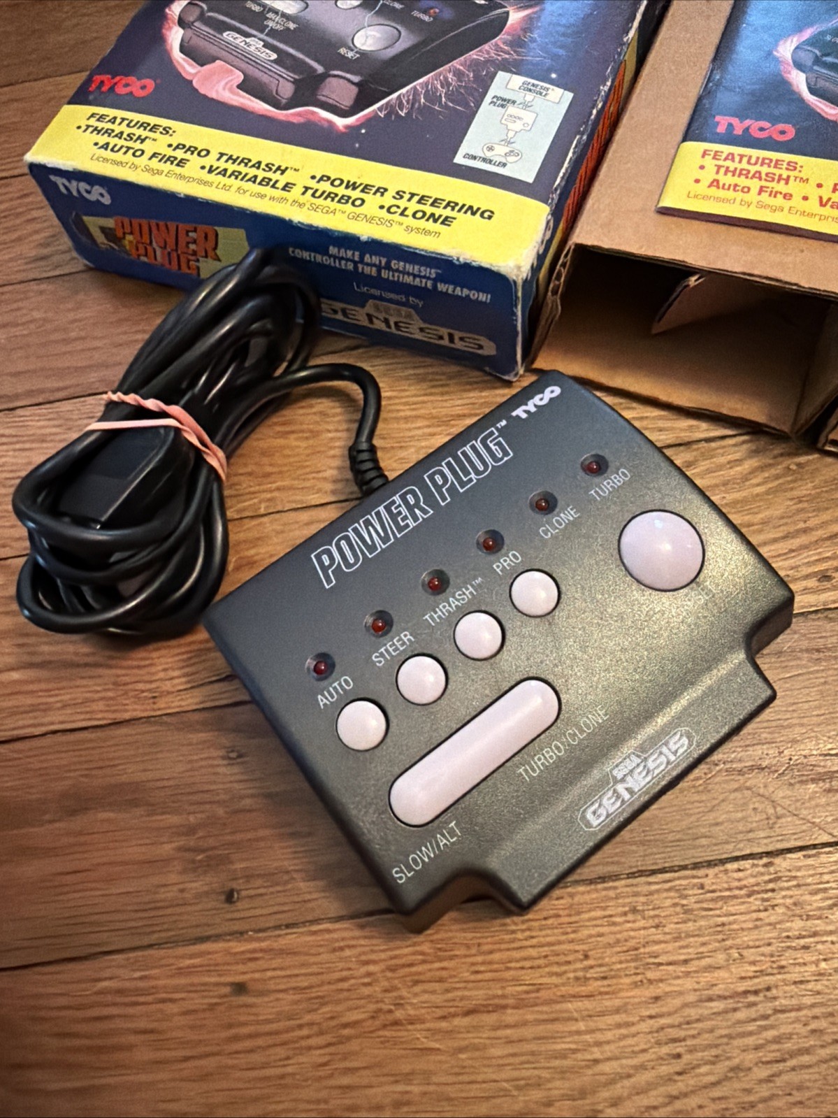 Tyco Sega Genesis Power Plug in Box CIB W/ Manual – TESTED & WORKING – FREE SHIP