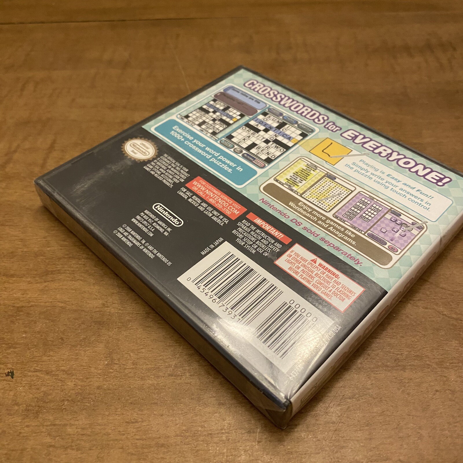 Nintendo Crosswords – Nintendo DS New Sealed