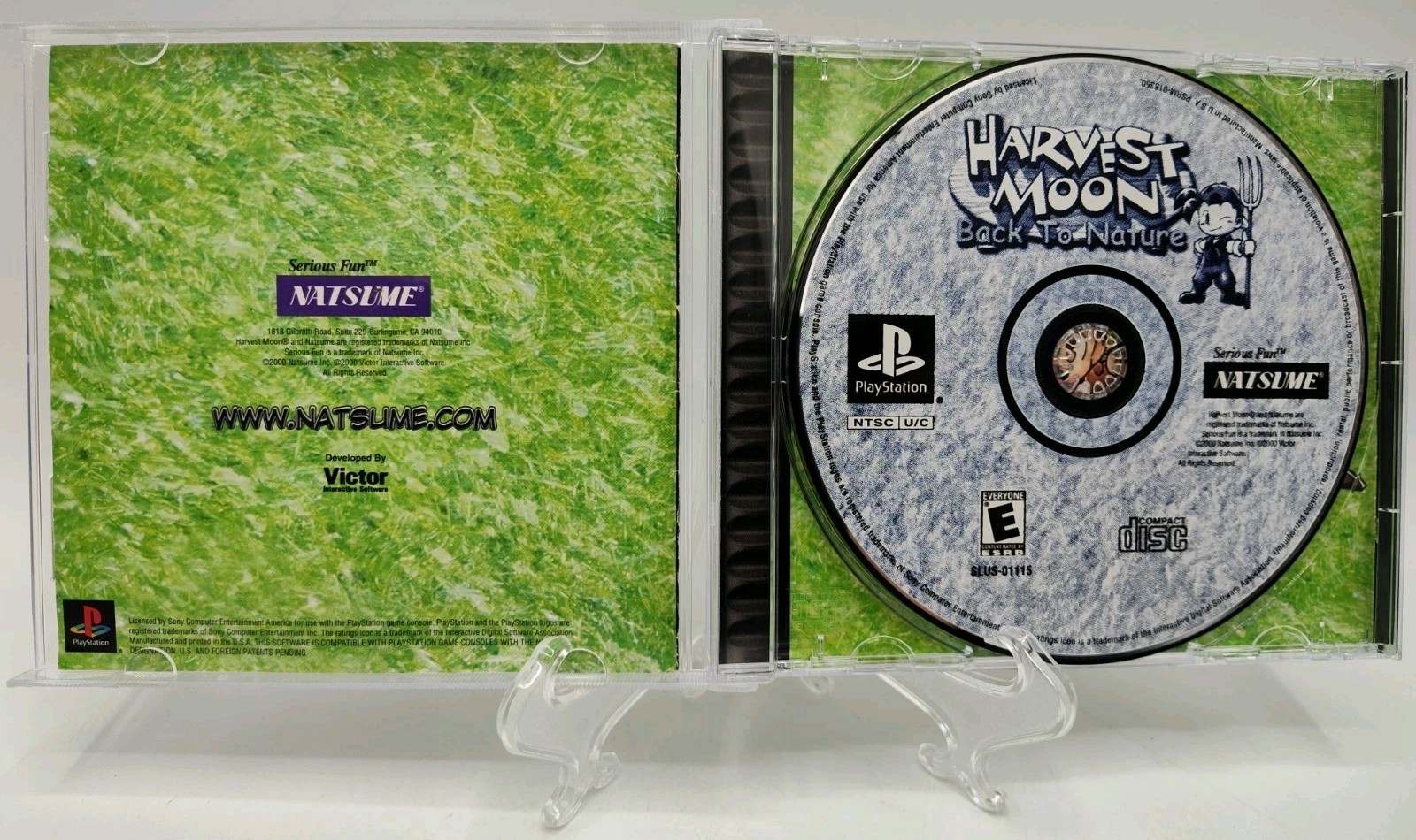 Harvest Moon: Back to Nature (PS1, 2000) *CIB w/ Reg Card + Case Protector* VGC