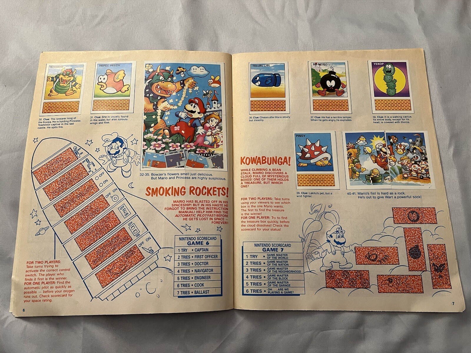 1989 Nintendo Sticker Box and Album Book – Diamond Complete Mario Link Zelda￼