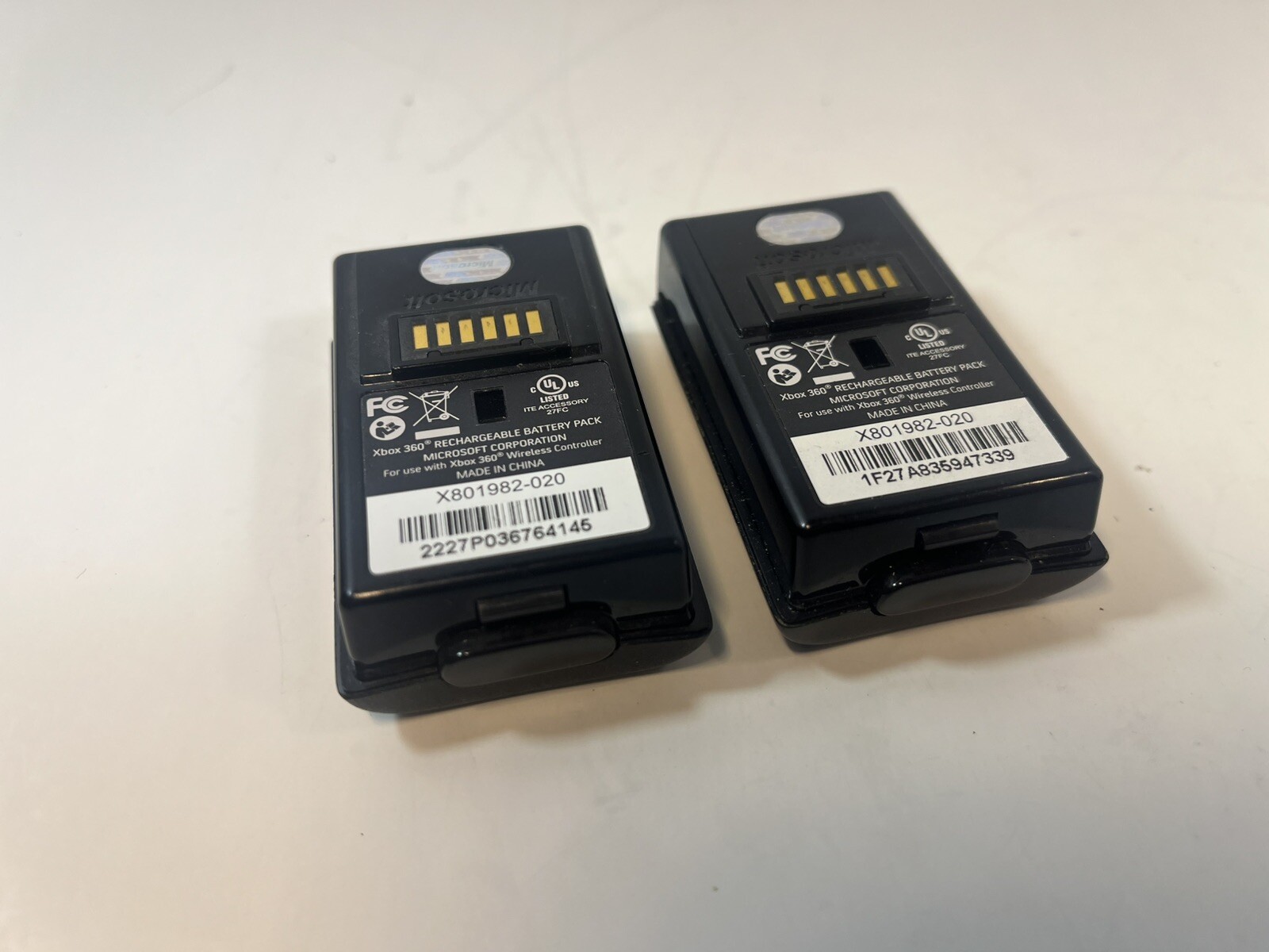 Lot Of 5 Untested Nyko and Power Pack Rechargable Battery for 360 controllers