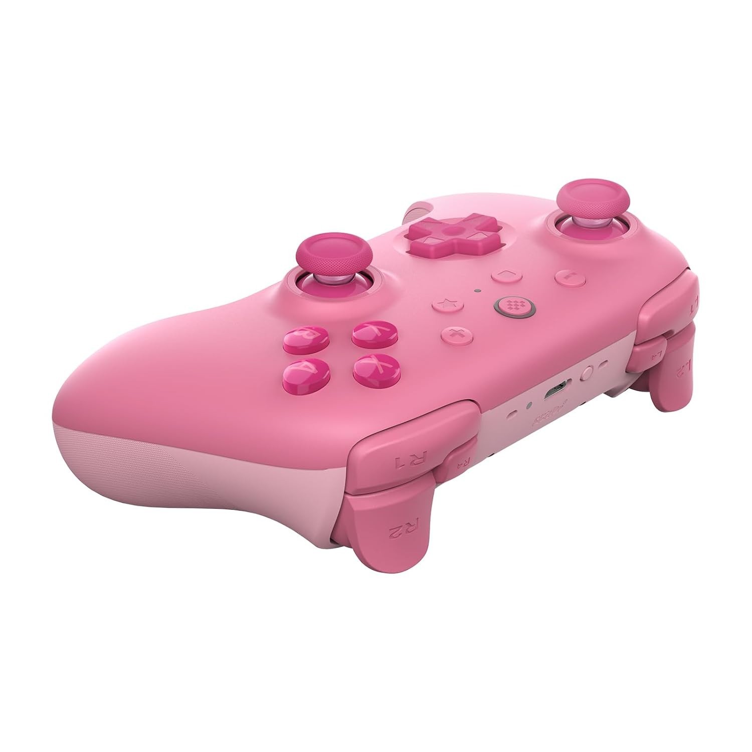 Battery-Powered Pink Game Controller with Custom Mapping for Nintendo Switch 2
