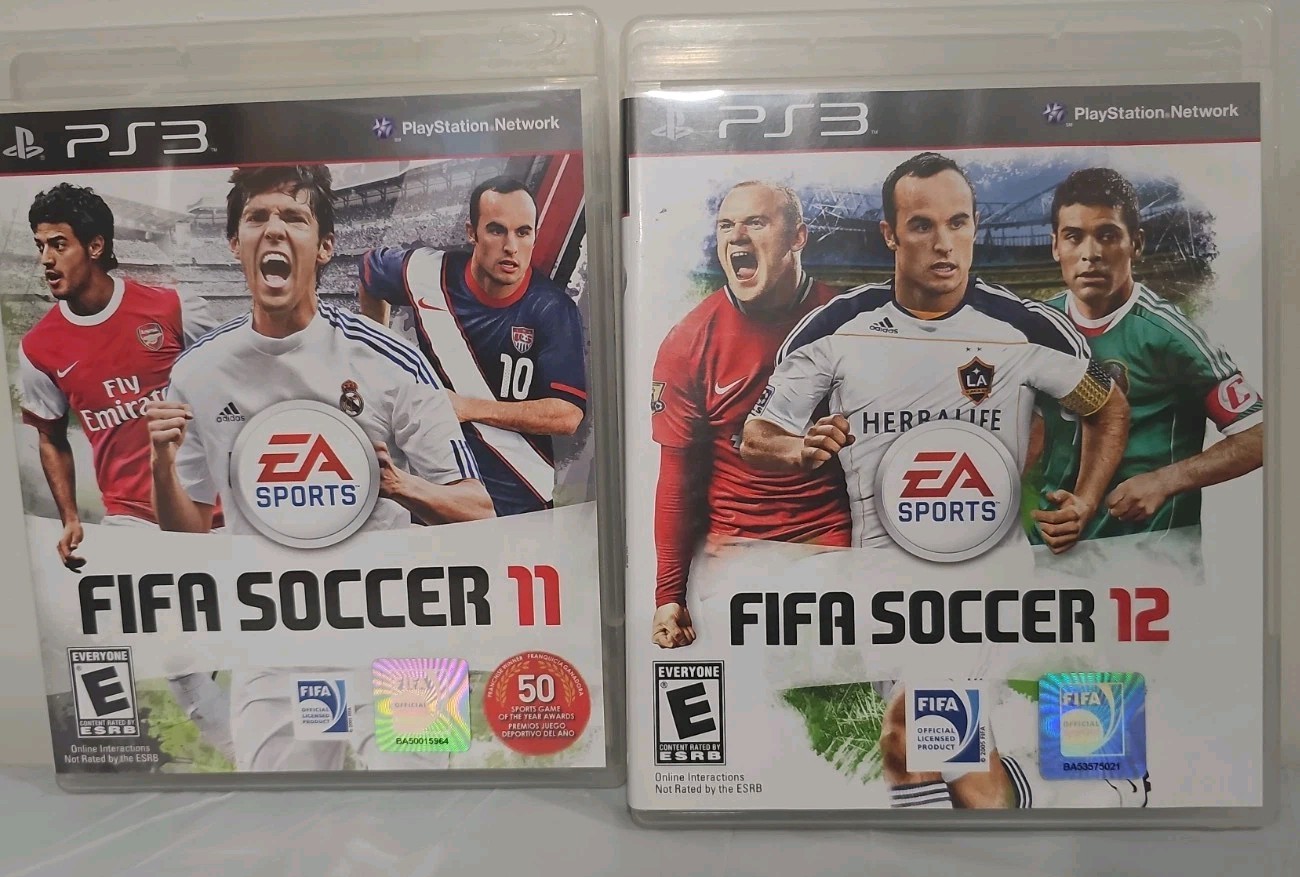FIFA Soccer 11 12 (Sony PlayStation 3, 2011) Complete and Tested Lot Of 2