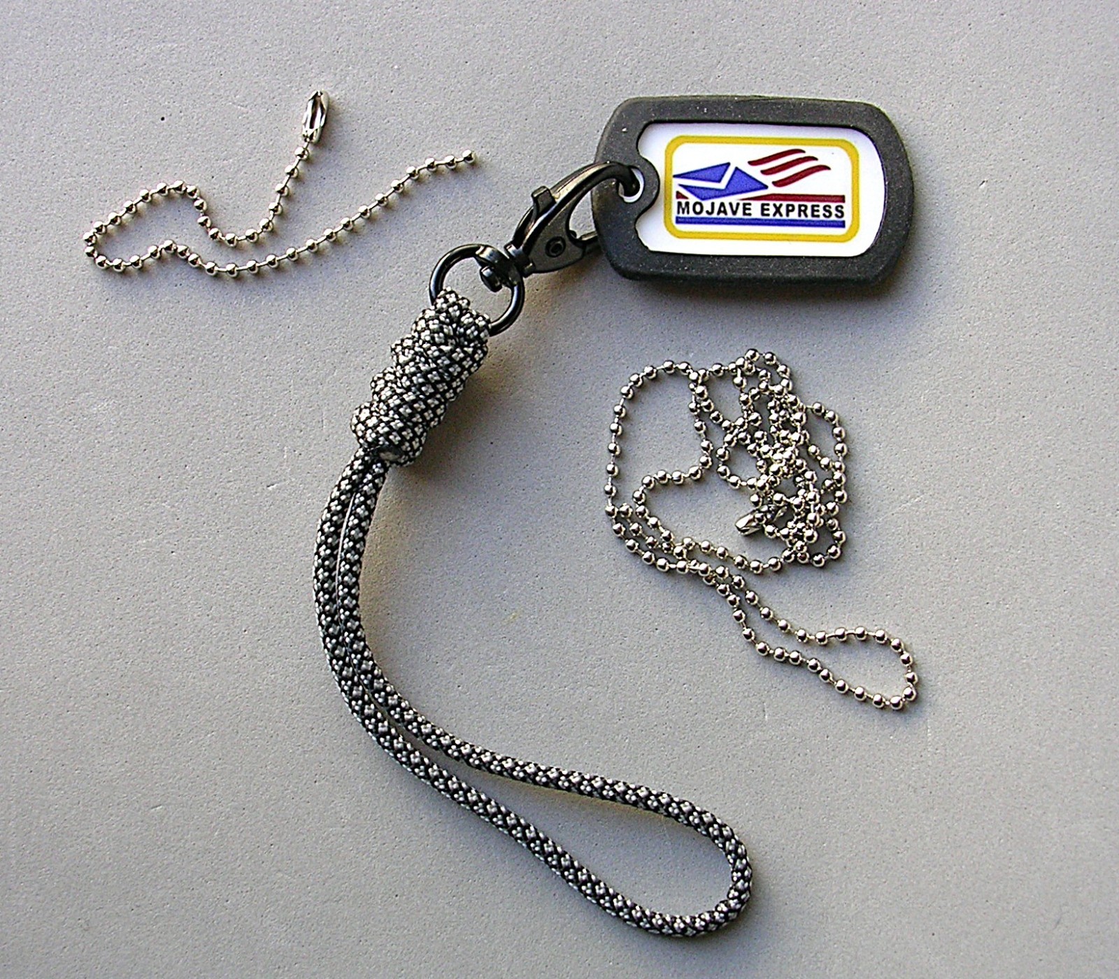 New Vegas Mojave Express Dog Tag Lanyard and Chains Cosplay Prop