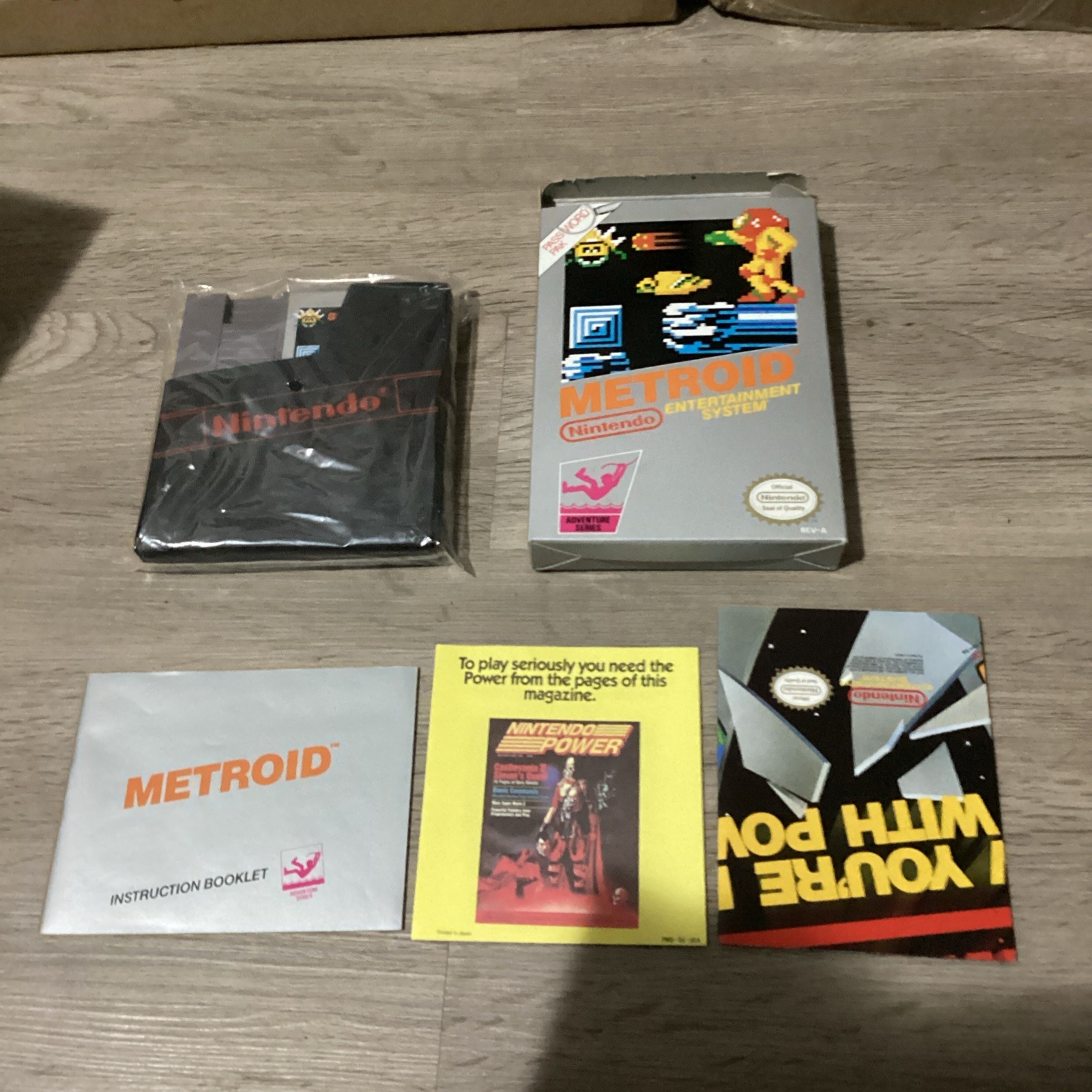 Nes Game Metroid Complete In Box Nintendo Oval Seal Mint