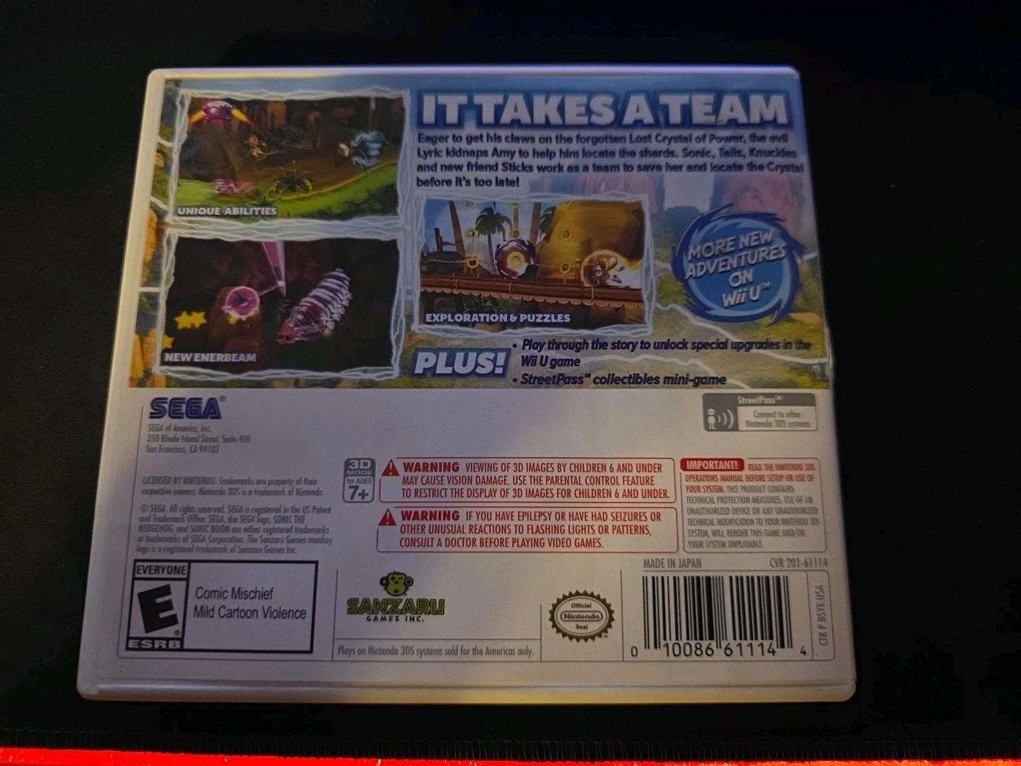 Sonic Boom: Shattered Crystal (3DS, 2014) – CiB – Tested And Working
