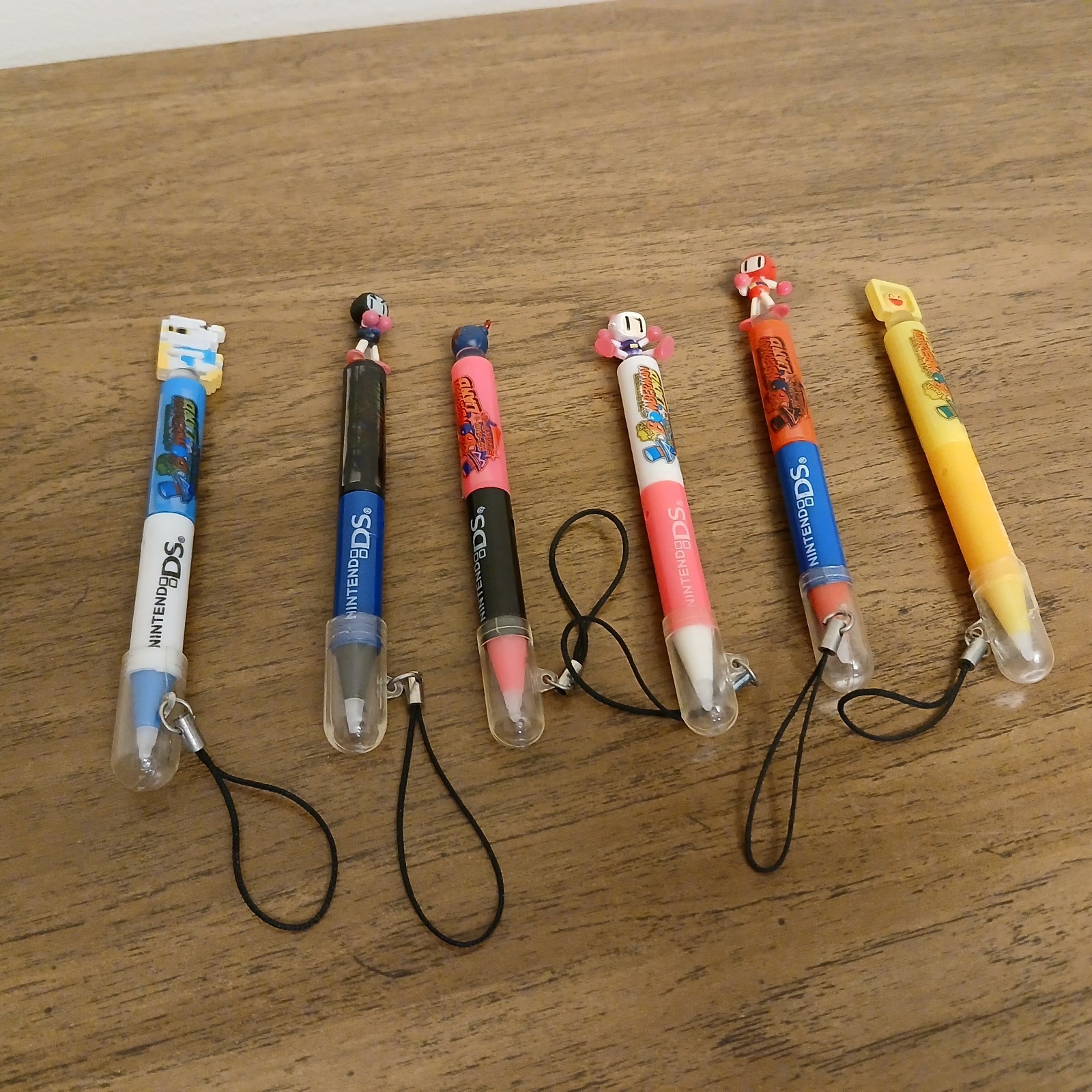 BOMBERMAN Nintendo DS Touch Pen Set of 6 NDS DS Stylus 2007 Hudson Soft