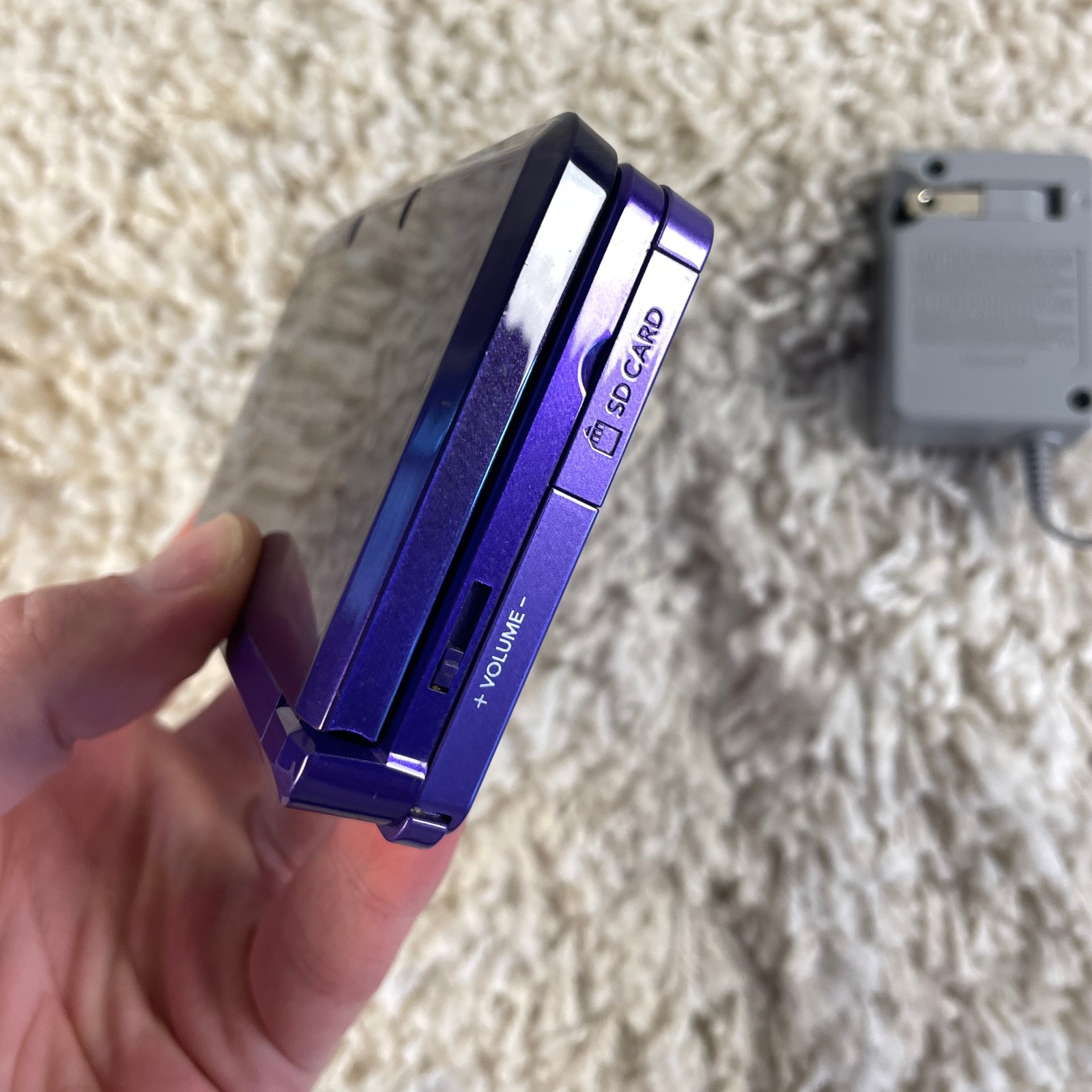 Nintendo 3DS Midnight Purple Handheld Console System CTR-001 Tested