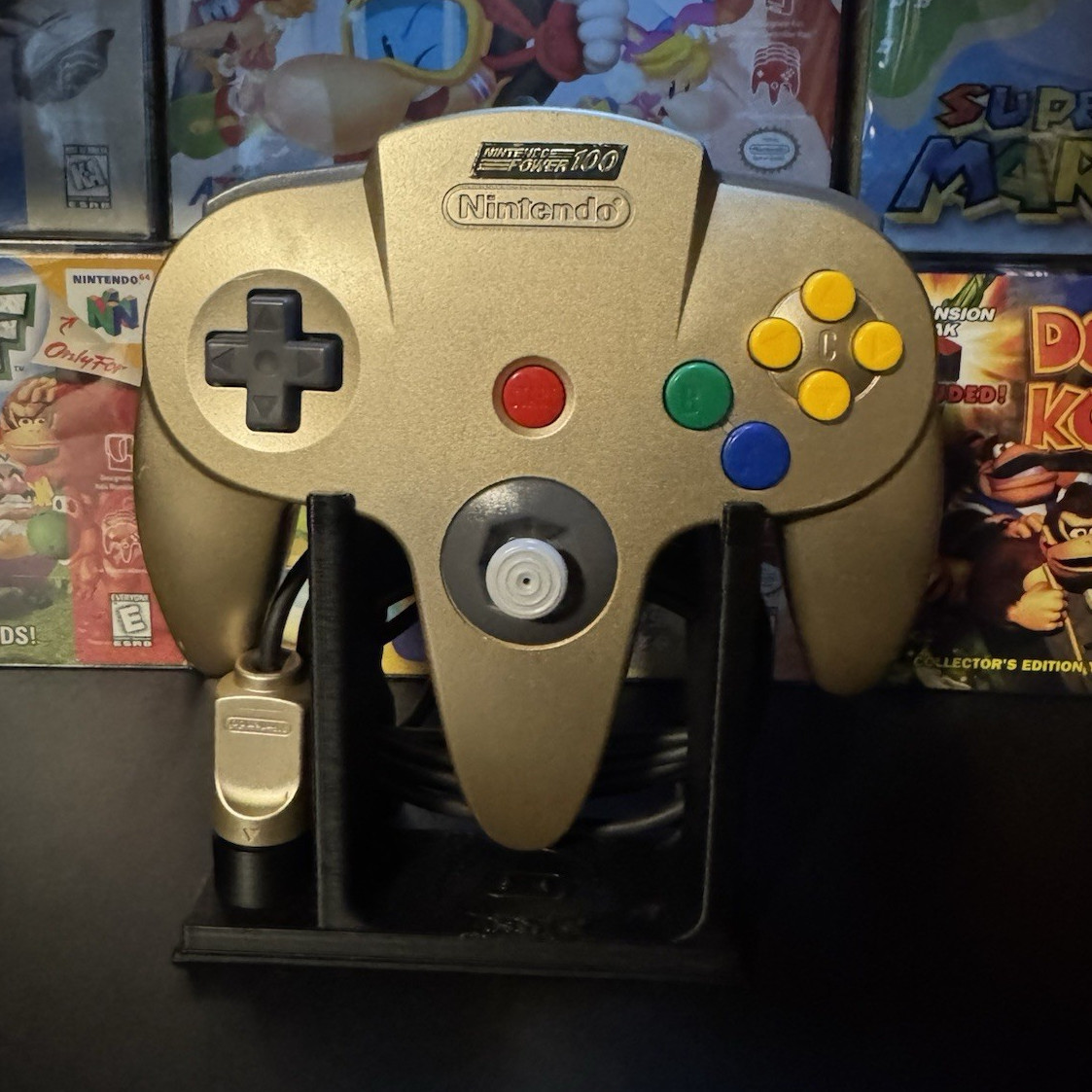 Nintendo Power Gold Wired Controller for Nintendo 64 N64 Console