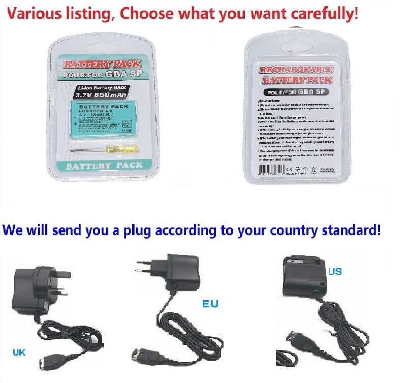 Battery for Nintendo Game Boy Advanced SP GBA BT-M12 AGS-001 AGS-101 AGS-003 new