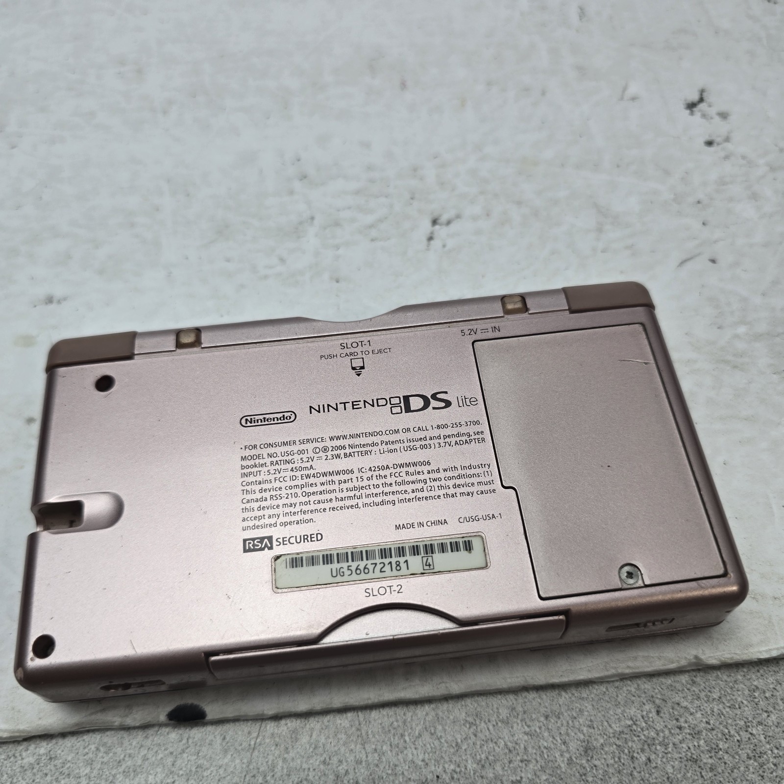 See Pics – Nintendo DS Lite – Metallic Rose