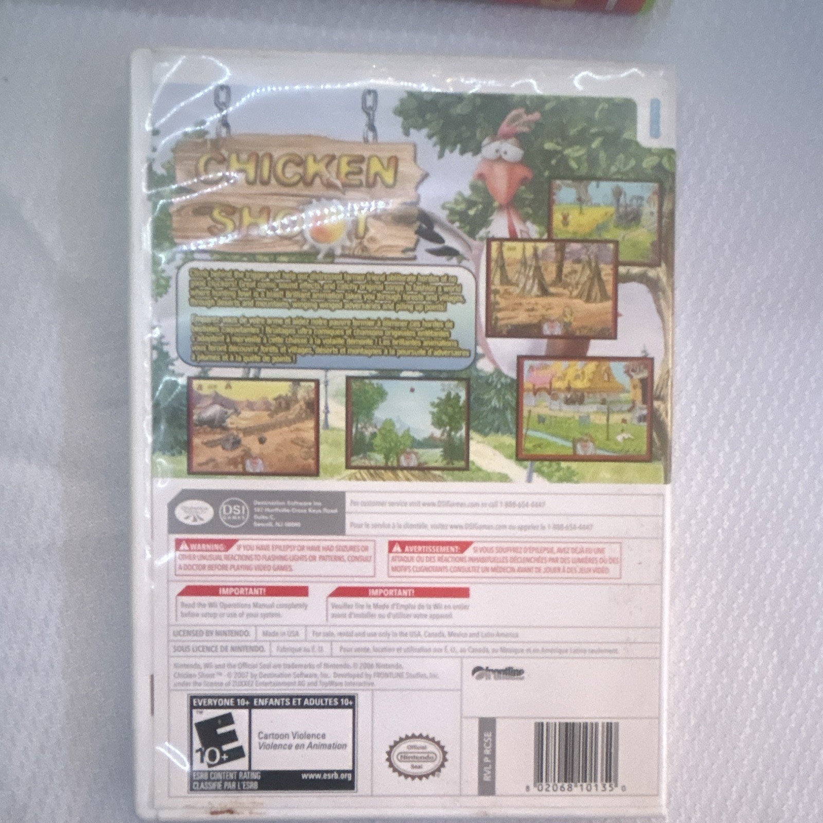 DSI Games Chicken Shoot Nintendo Wii E10+ (Everyone 10+) Disc & Case