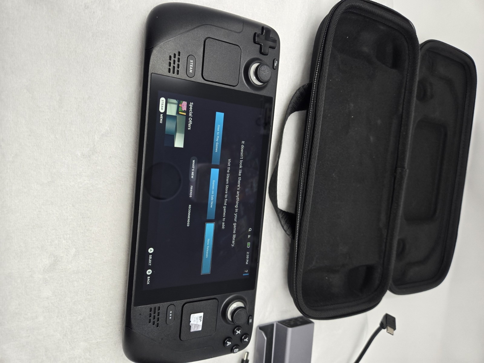 Valve Steam Deck – 64GB + 1tb SD Card + Dock And Carrying Case